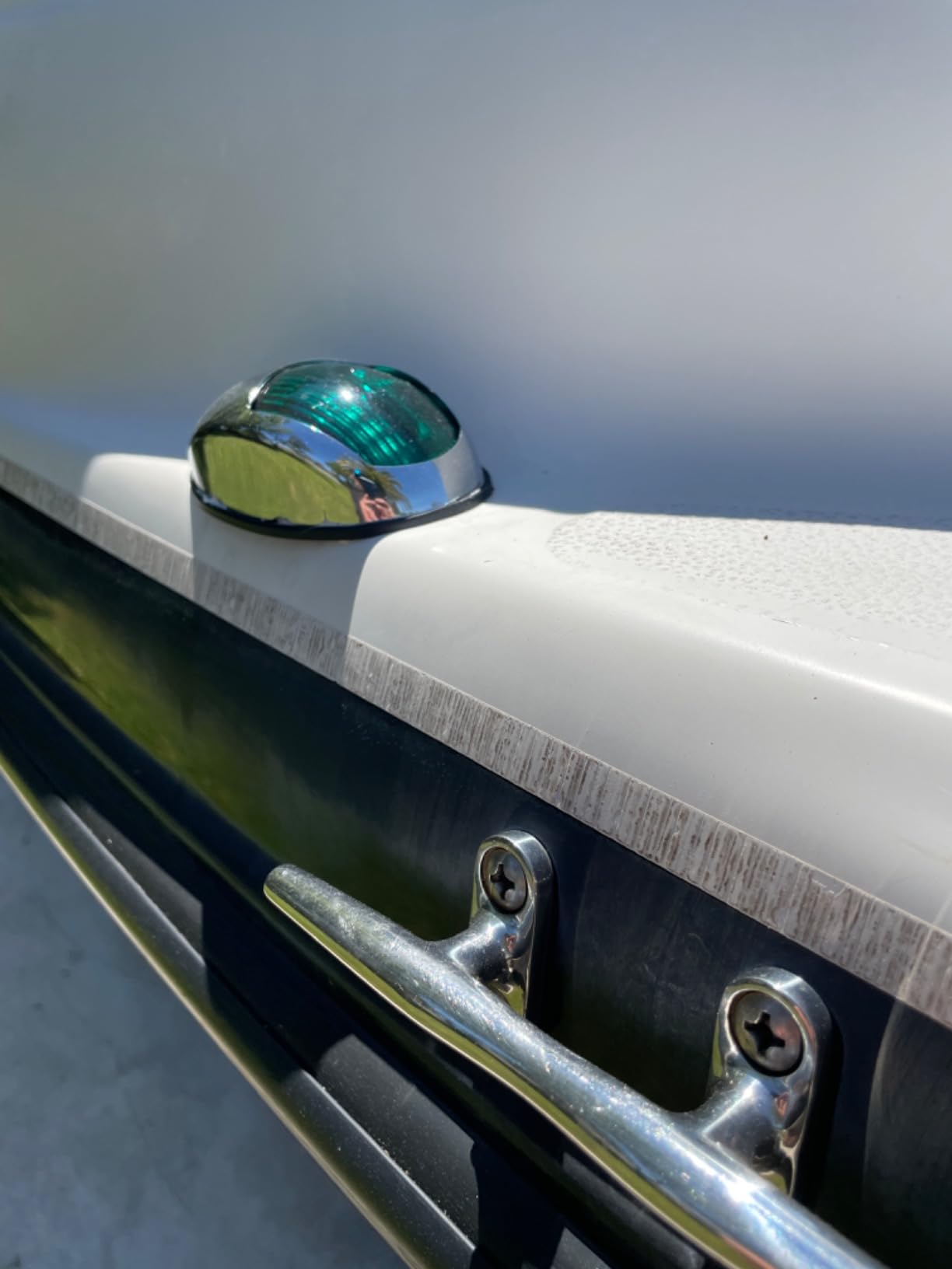 Obcursco Boat Navigation Lights, LED Red and Green Vertical Mount for Bow and Stern, IP67 Waterproof Marine Lights for Pontoon, Bass, and Jon Boats (Black) customer photo 2