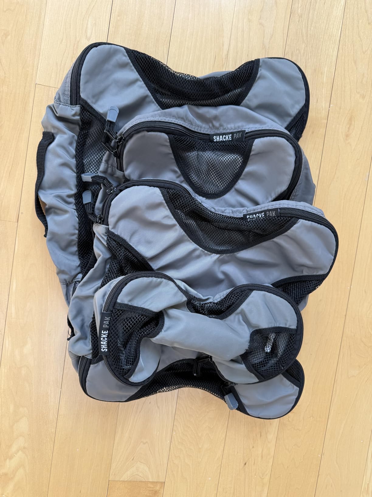 Shacke Packing Cubes for Travel 5 Set - Compression Luggage Organizer Bags - Versatile Travel Organizer for Women and Men - Optimized Packing Bags - Travel Essentials (Pure Black) customer photo 1
