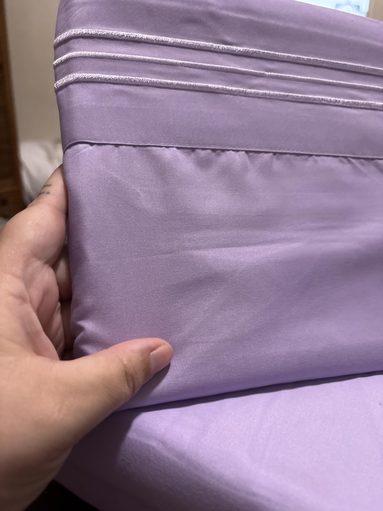 Queen Size Bed Sheets - Breathable Luxury Sheets with Full Elastic & Secure Corner Straps Built In - 1800 Supreme Collection Extra Soft Deep Pocket Bedding Set, Sheet Set, Queen, Ashley customer photo 2