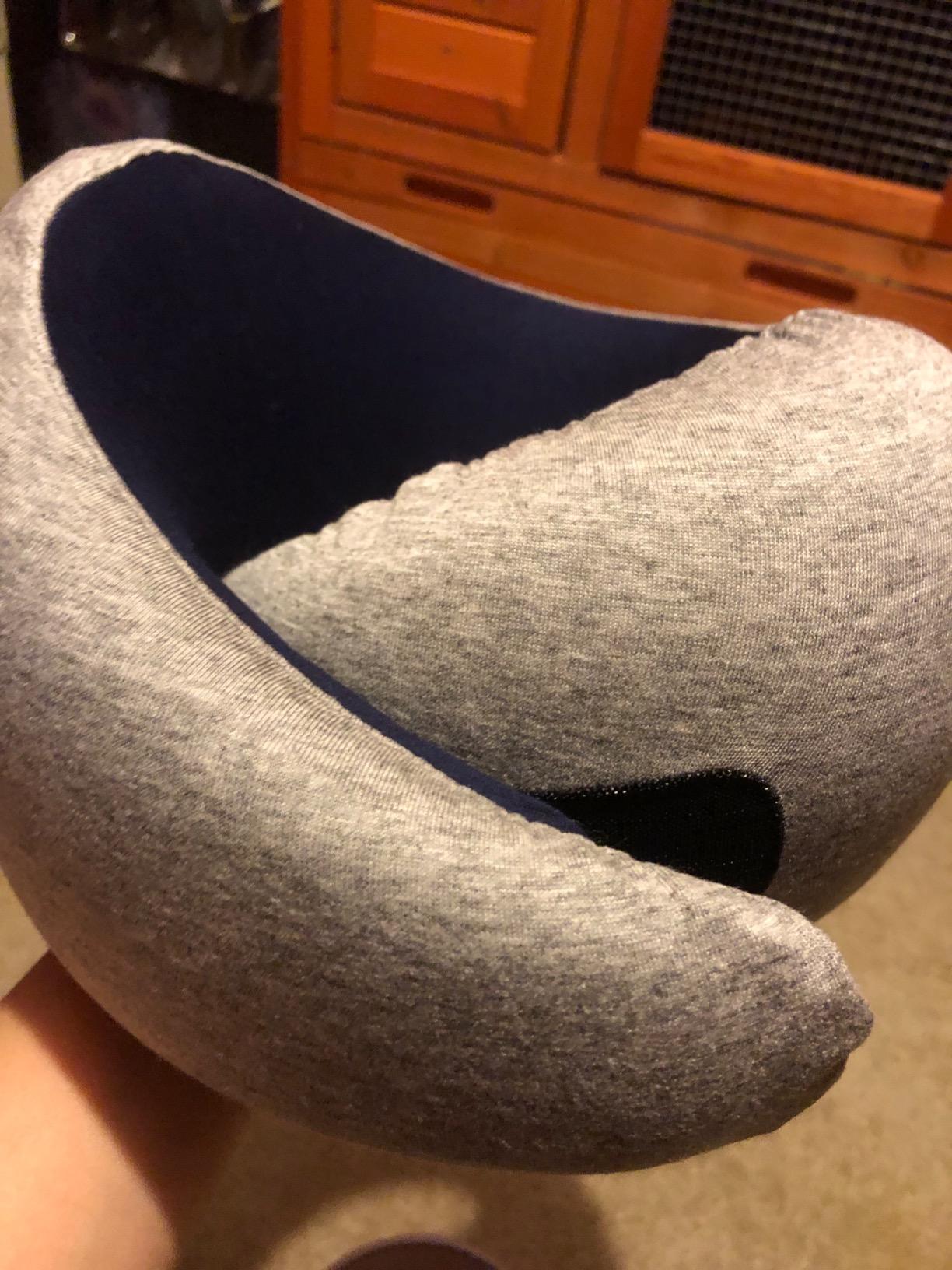 Ostrichpillow Go Neck Pillow - Premium Memory Foam Travel Pillow, 360 Ergonomic Design, Travel Bag Included (Go - Mink) customer photo 1