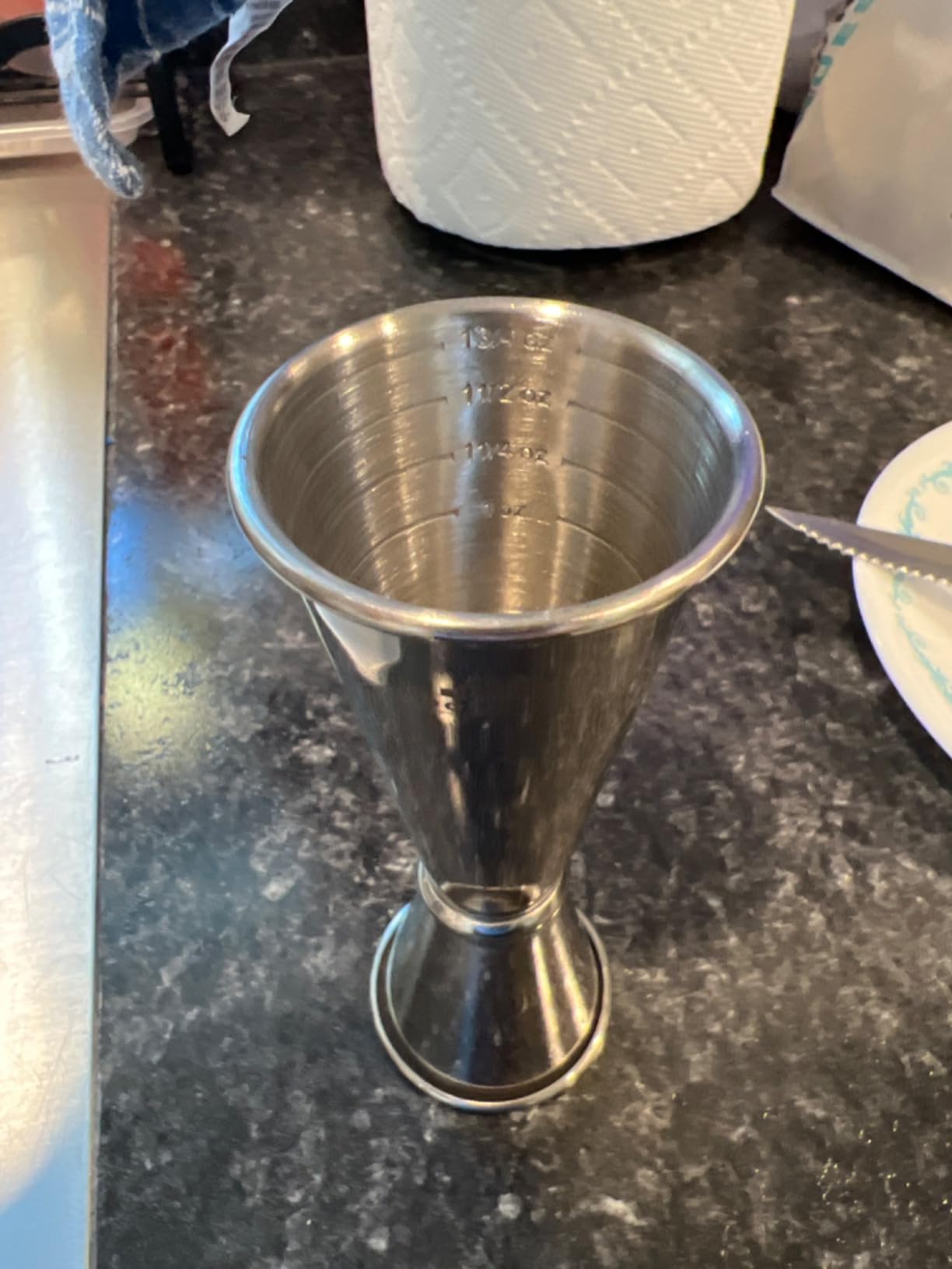A Bar Above Premium Japanese Jigger 8 Precise Measurement Markings, Heavy Duty 304 Stainless Steel Double Cocktail Jigger customer photo 1
