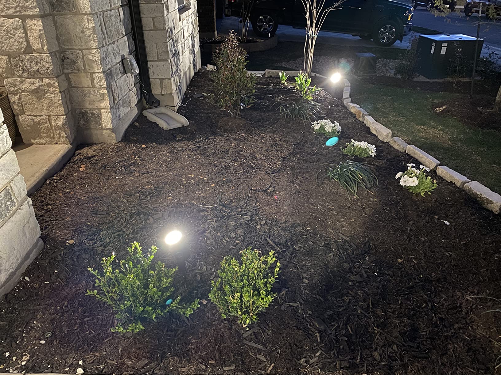 Philips Hue Lily Outdoor Smart LED Spotlight - White & Color Ambiance - Low Voltage Landscape Lighting - 1 Pack - Requires Bridge and Power Supply - Control with App and Voice - Weatherproof customer photo 2