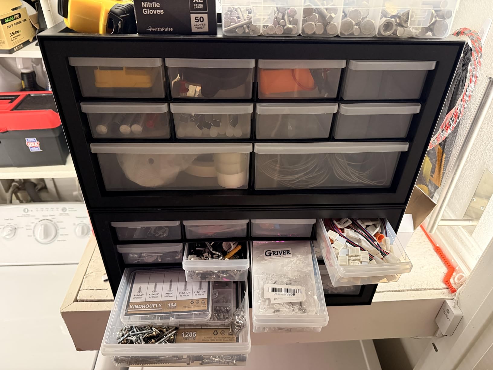 IRIS USA 44-Drawer Small Parts Storage Cabinet, Crafts, Made in USA, Black customer photo 2