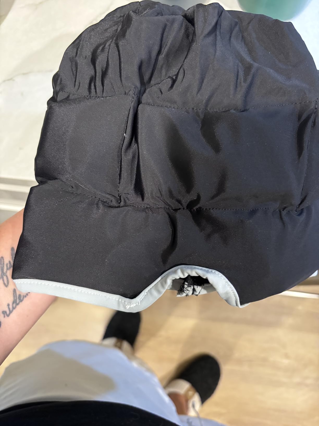 Magic Gel Migraine Ice Head Wrap - Real Migraine & Headache Relief | The Original Headache Cap | Cold, Comfortable, Dark & Cool; Endorsed by Physicians, Loved by Thousands - Purple customer photo 1