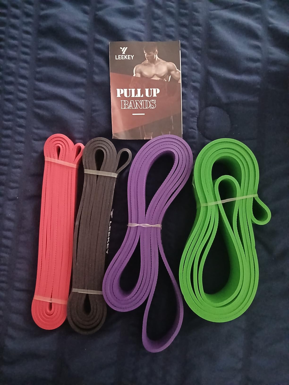 LEEKEY Pull Up Assistance Bands,Muit Levels Resistance Bands for Senior/Adults,Exercise Bands with Door Anchor, Strength Bands for Fitness Training, Physical Therapy,Home Gym Workouts customer photo 2