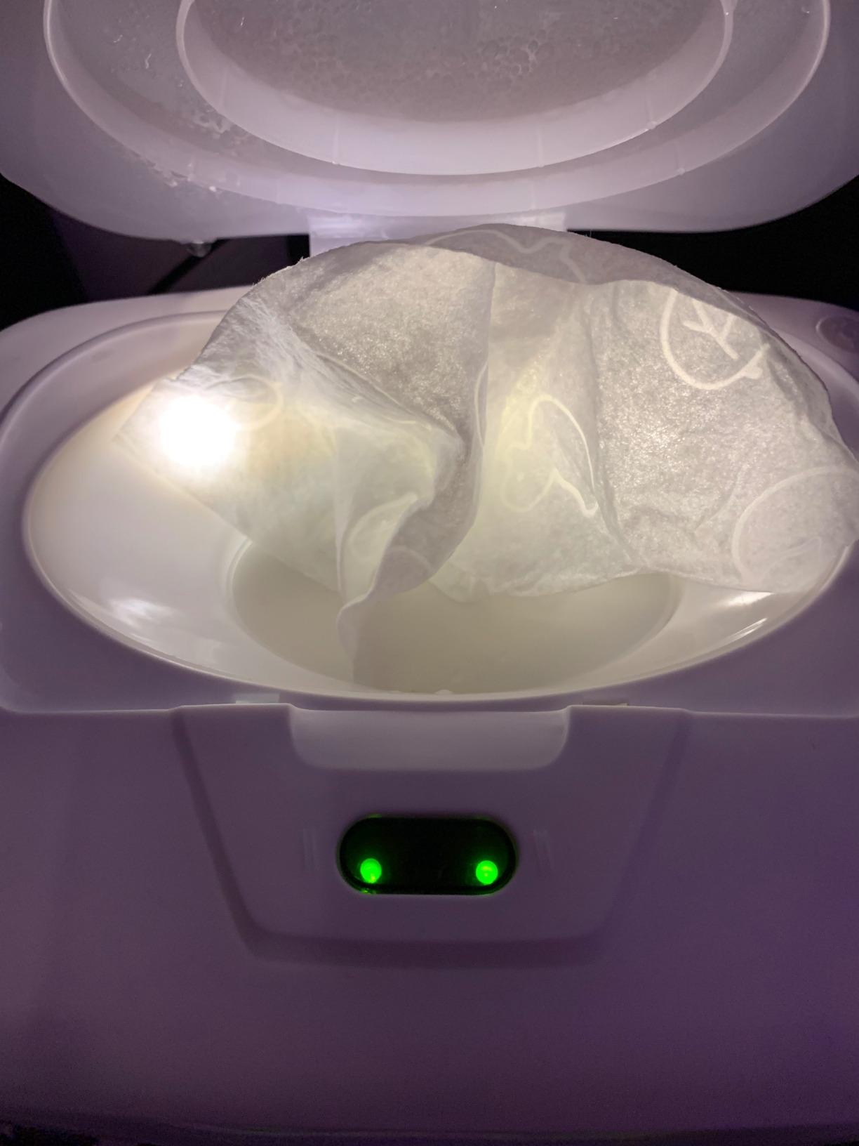 Baby Wet Wipe Warmer and Wet Wipe Dispenser with Advanced Features - 4 Bright Auto Off LED Ample Lights customer photo 2