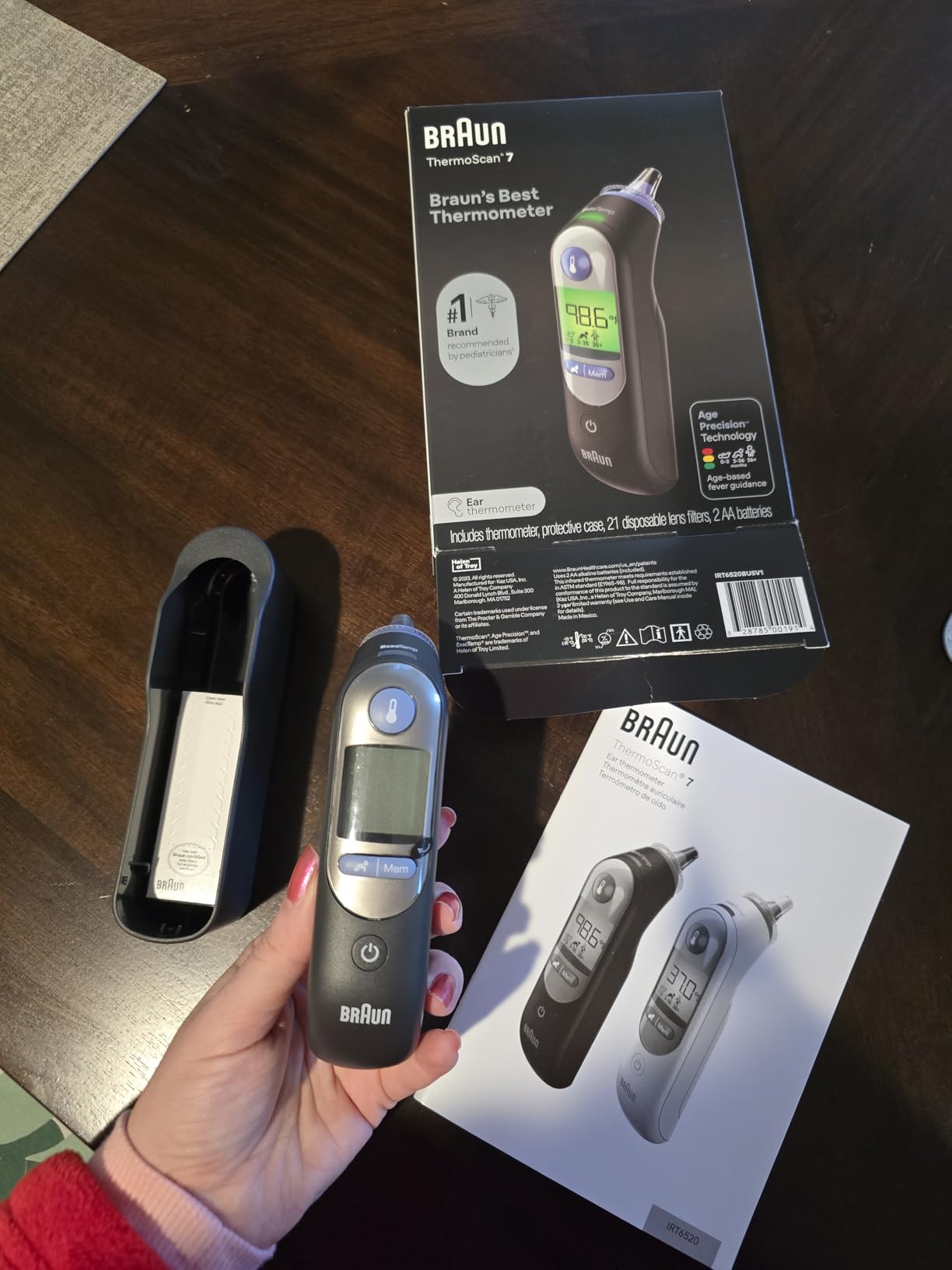 Braun ThermoScan 7 Digital Ear Thermometer for Adults, Babies & Infants, Age-Adjusted Fever Guidance, No. 1 Brand Recommended by Pediatricians customer photo 2