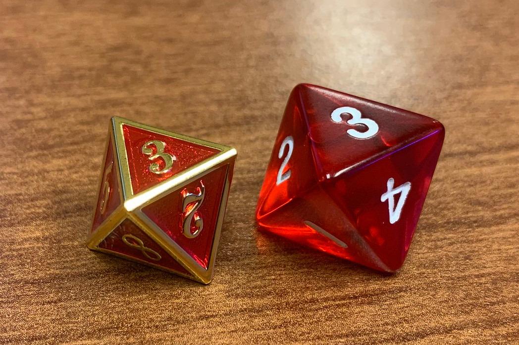 DNDND Metal Dice Set D&D, 7 die Metallic Polyhedral Dice Set with Gift Metal Box and Gold Number for DND Dungeons and Dragons Role Playing Games (Black and Gold) customer photo 1