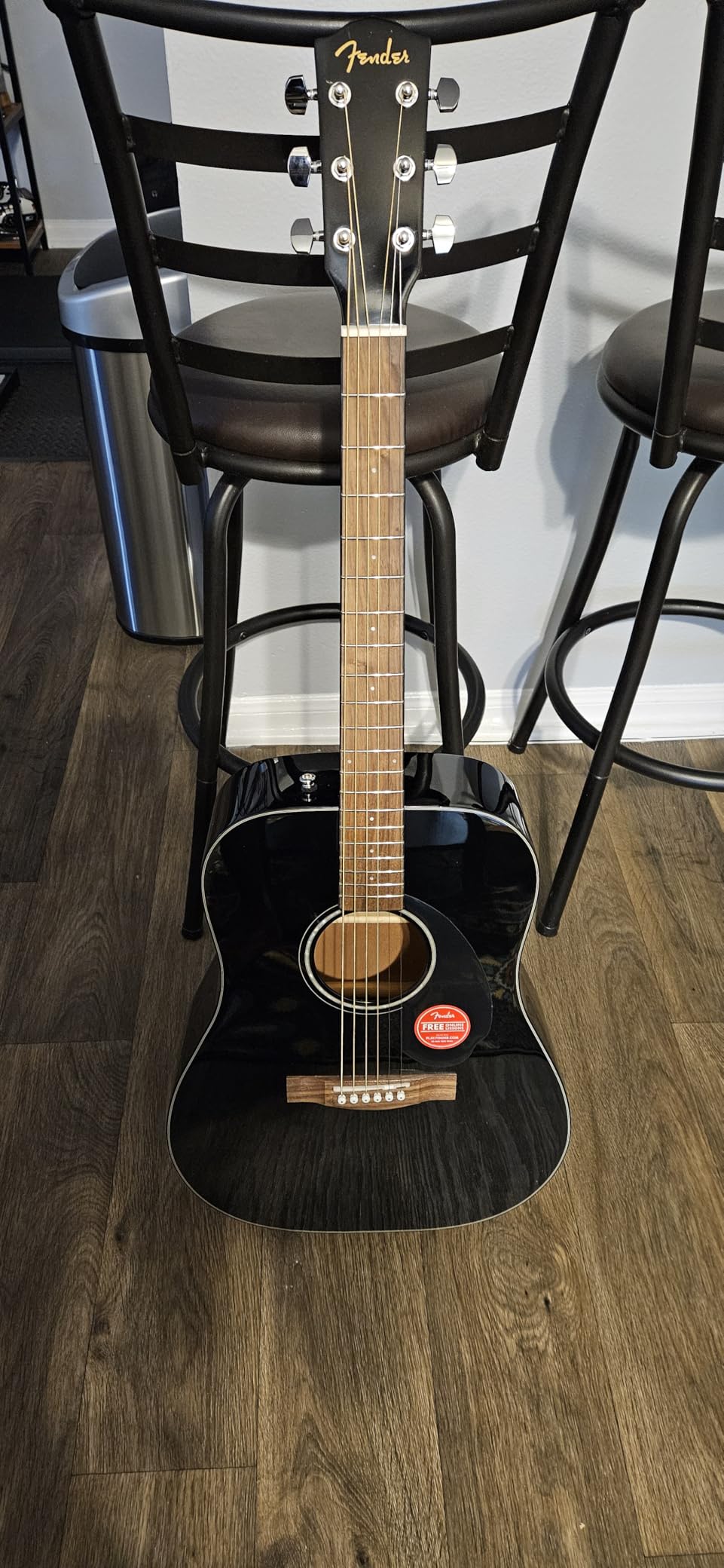 Fender CD-60S Solid Top Dreadnought Acoustic Guitar, All-Mahogany Construction customer photo 2