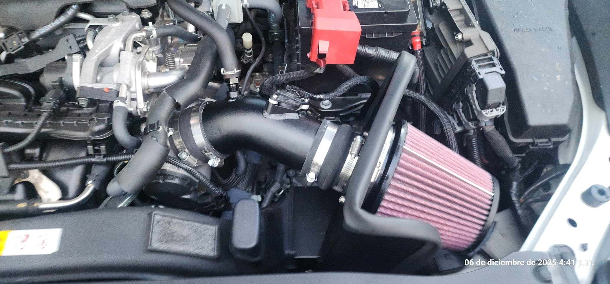 K&N Cold Air Intake System: High-Flow Air Filter, Increase Performance & Acceleration: Compatible with 2018-2024 TOYOTA: Camry, 69-8621TTK customer photo 1