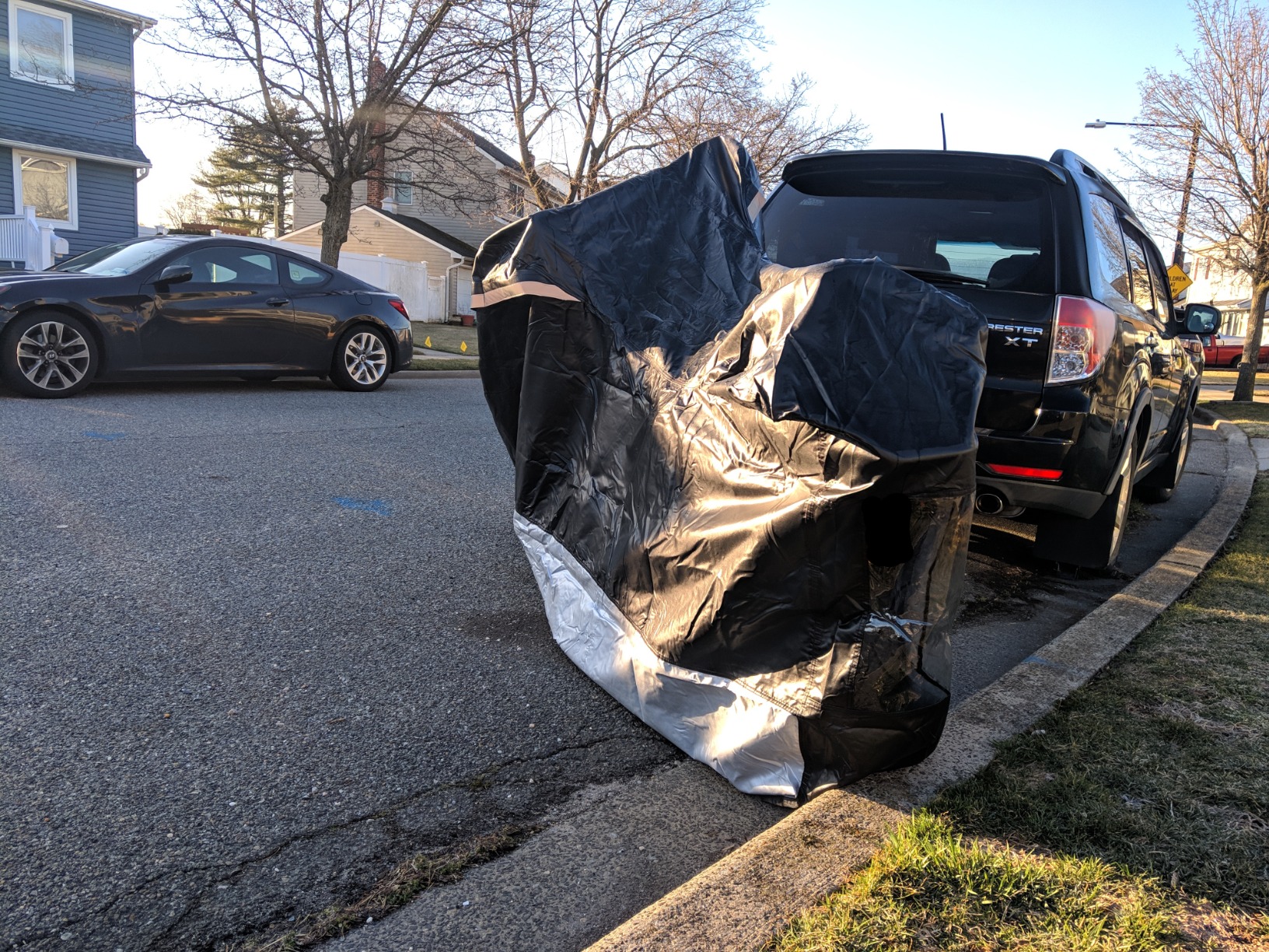 Motorcycle Cover - Extremely Heat Resistant up to 550F, Waterproof for All Seasons, Fits Motorcycles, Scooters, Mopeds & Harleys customer photo 2