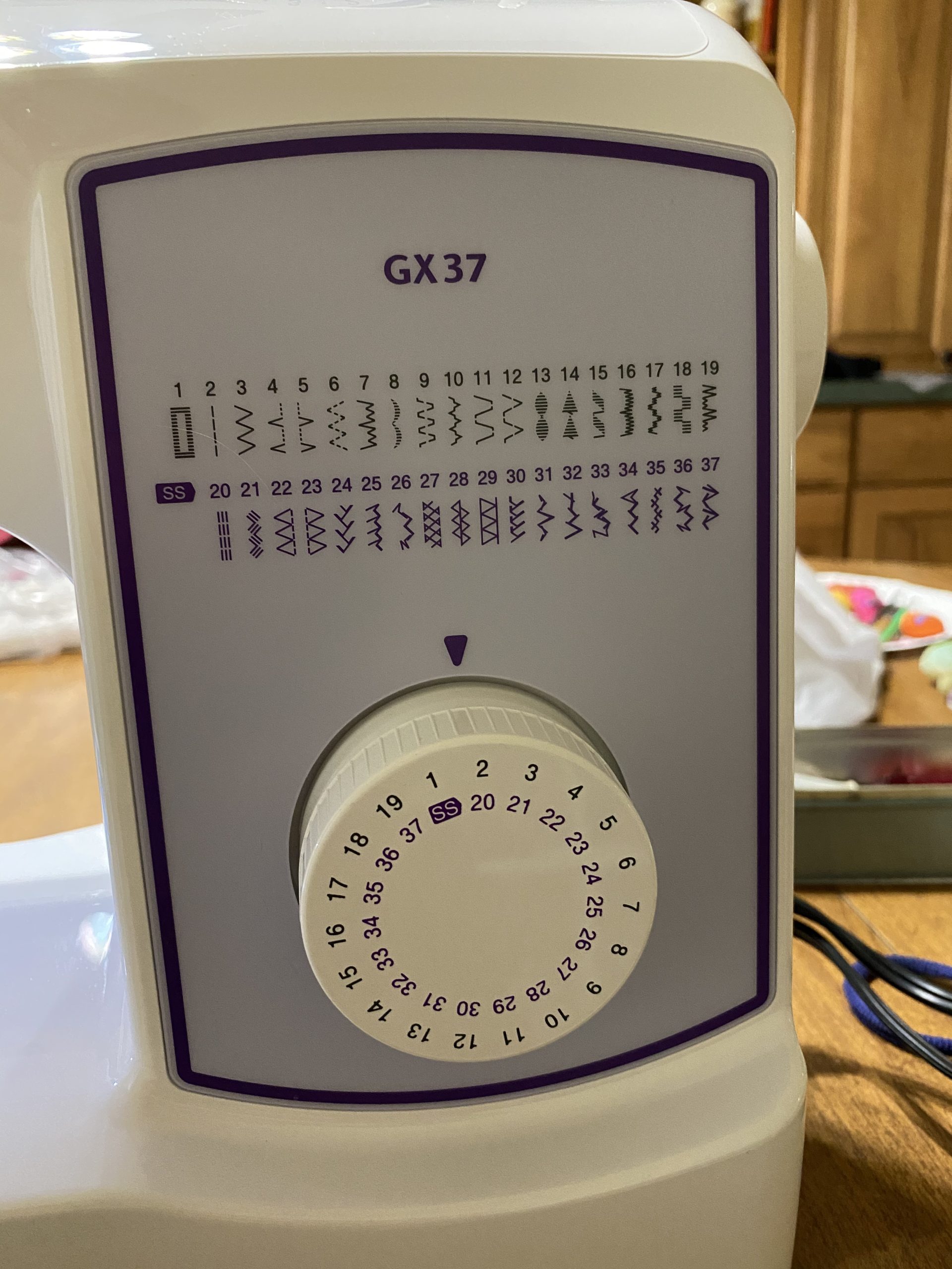 Brother GX37 Sewing Machine 37 Built-in Stitches | 37 Built-in Stitches, 6 Included Sewing Feet, Decorative stitches, The stitches are conveniently printed on the machine customer photo 1
