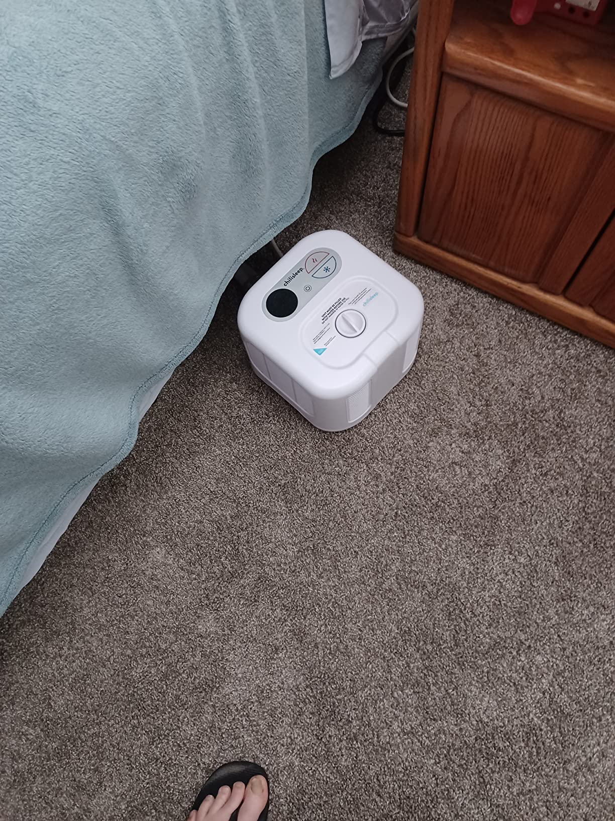 Chilipad Cube Bed Cooling System - Cooling & Heating Mattress Topper, Custom Bed Temperature, Cool Sleep Enhancement, Temp Range of 60-115F, ME Half King or TwinXL Size (38 W x 80 L), Model: CP502 customer photo 2