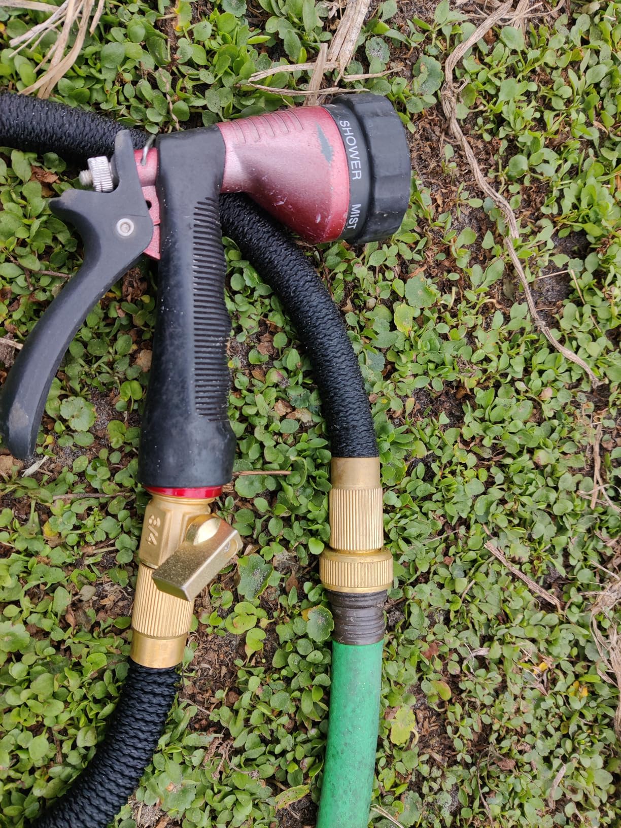 Flexi Hose Lightweight Expandable Garden Hose, 50FT - Retractable Garden Hose, Water Hose - No-Kink Flexibility, 3/4 Inch Solid Brass Fittings and Double Latex Core customer photo 1