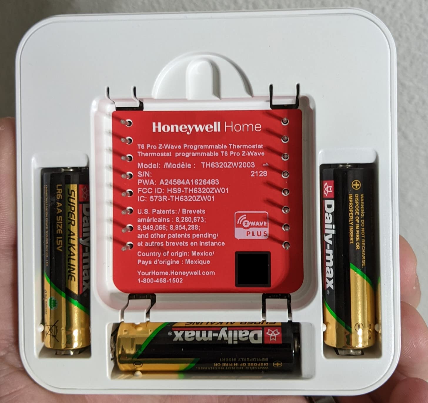 Honeywell TH6320ZW2003 T6 Pro Series Z-Wave Stat Thermostat & Smart Home customer photo 2