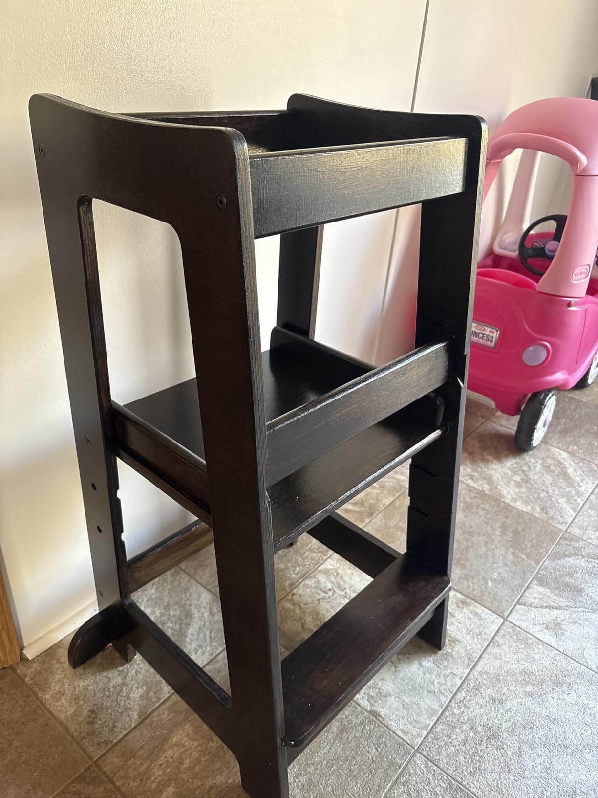 Stepup Baby Toddler Step Stool - Adjustable Height Kids Helper Step Stool, Durable, Non-Slip Platform for Bathroom Sink & Kitchen Counter, Toddler Tower for Exploration and Growth - White customer photo 1