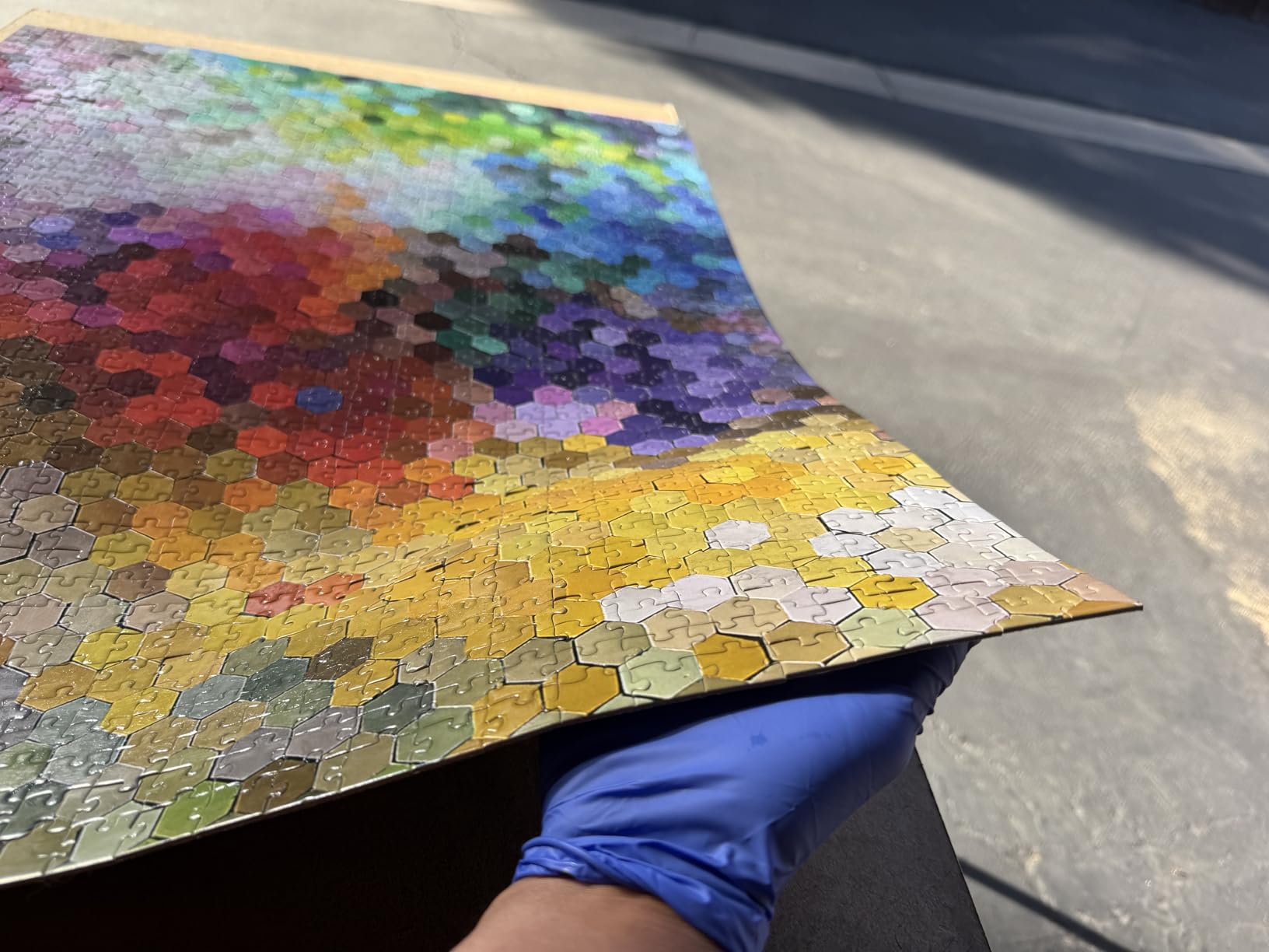 RoseArt Jigsaw Puzzle Glue with Applicator - Saves, Laminates and Preserves Finished Jigsaw Puzzles - Easy to Apply, Dries Quick, Clear & Bright customer photo 2