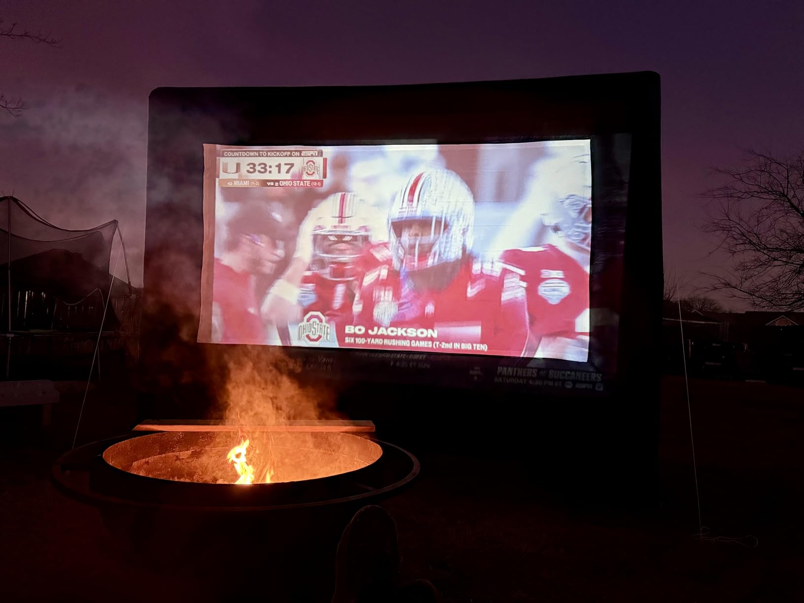 16ft Inflatable Movie Screen Outdoor Projector Screen with Air Blower Storage Bag - Front/Rear Projection, Easy Set Up Blow Up Screen for Backyard Movie Night, Theme Parties, Celebrations customer photo 2