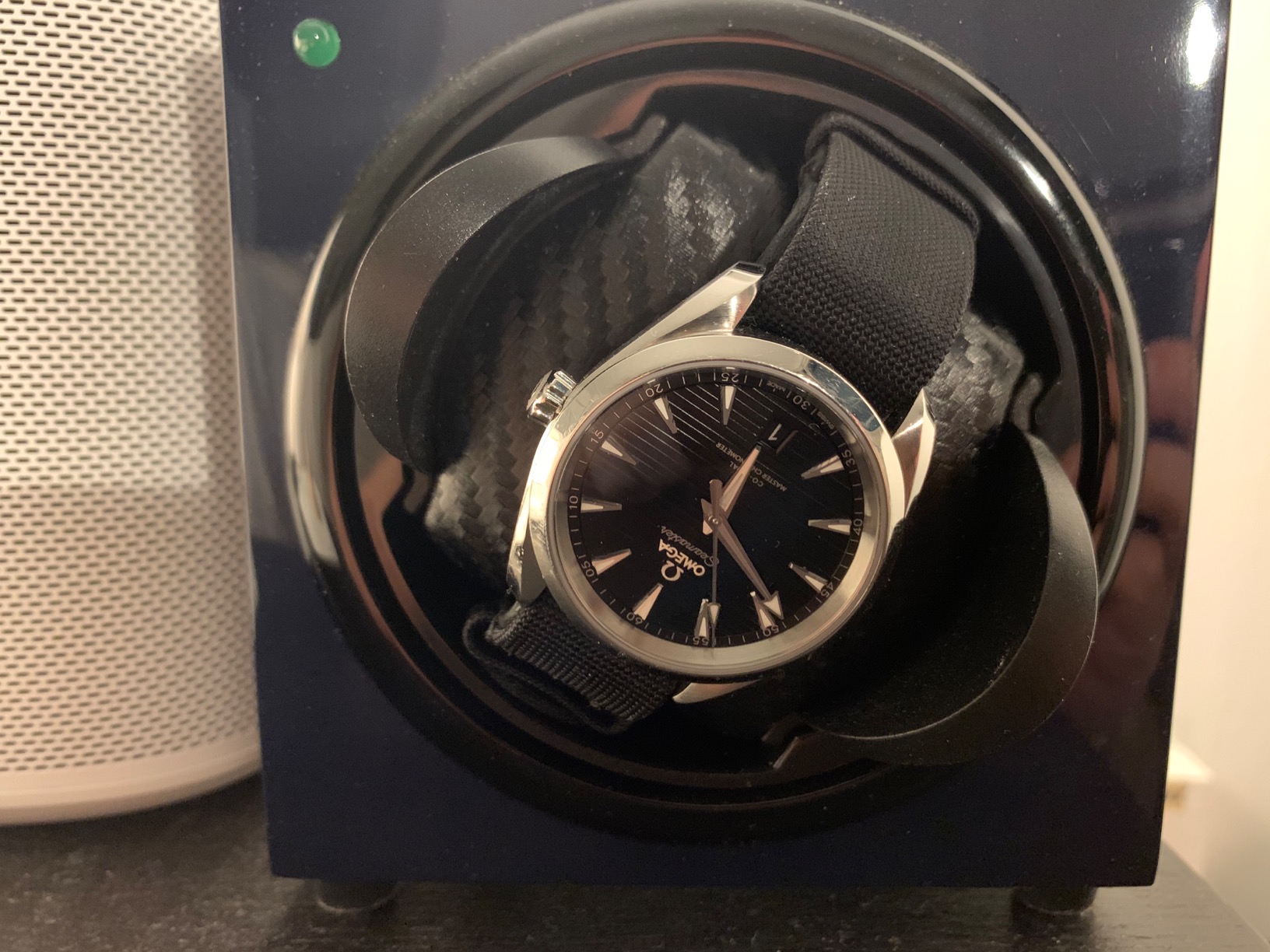 Single Watch Winder for Automatic Watches with Silent Japanese Motor | Watch Winder for Luxury Brands | Adjustable TPD 650-1950 | AC Operated | Battery Backup customer photo 2