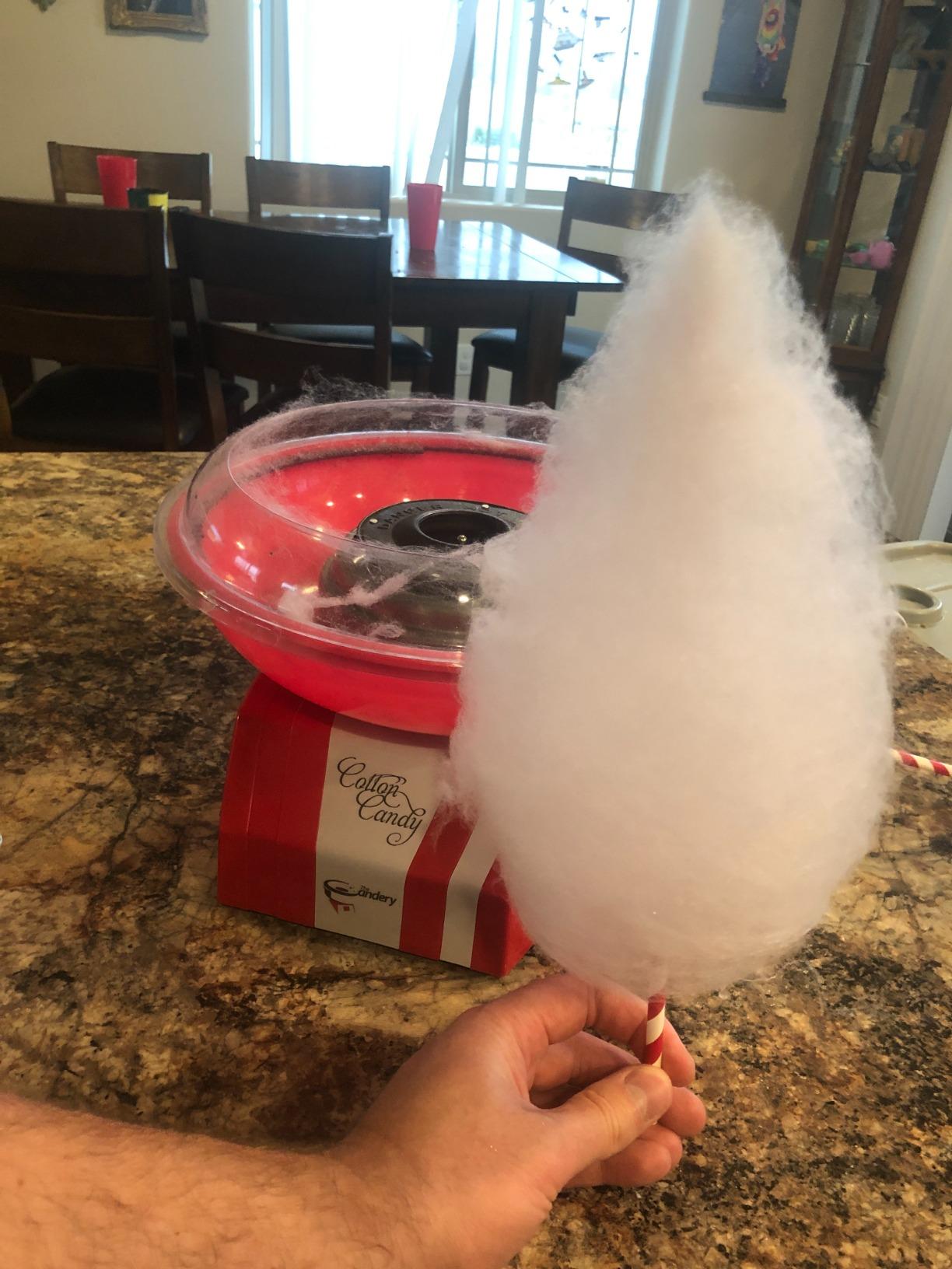 The Candery COTTON CANDY MACHINE AND FLOSS BUNDLE BRIGHT, COLORFUL STYLE SUGAR FREE CAND customer photo 1