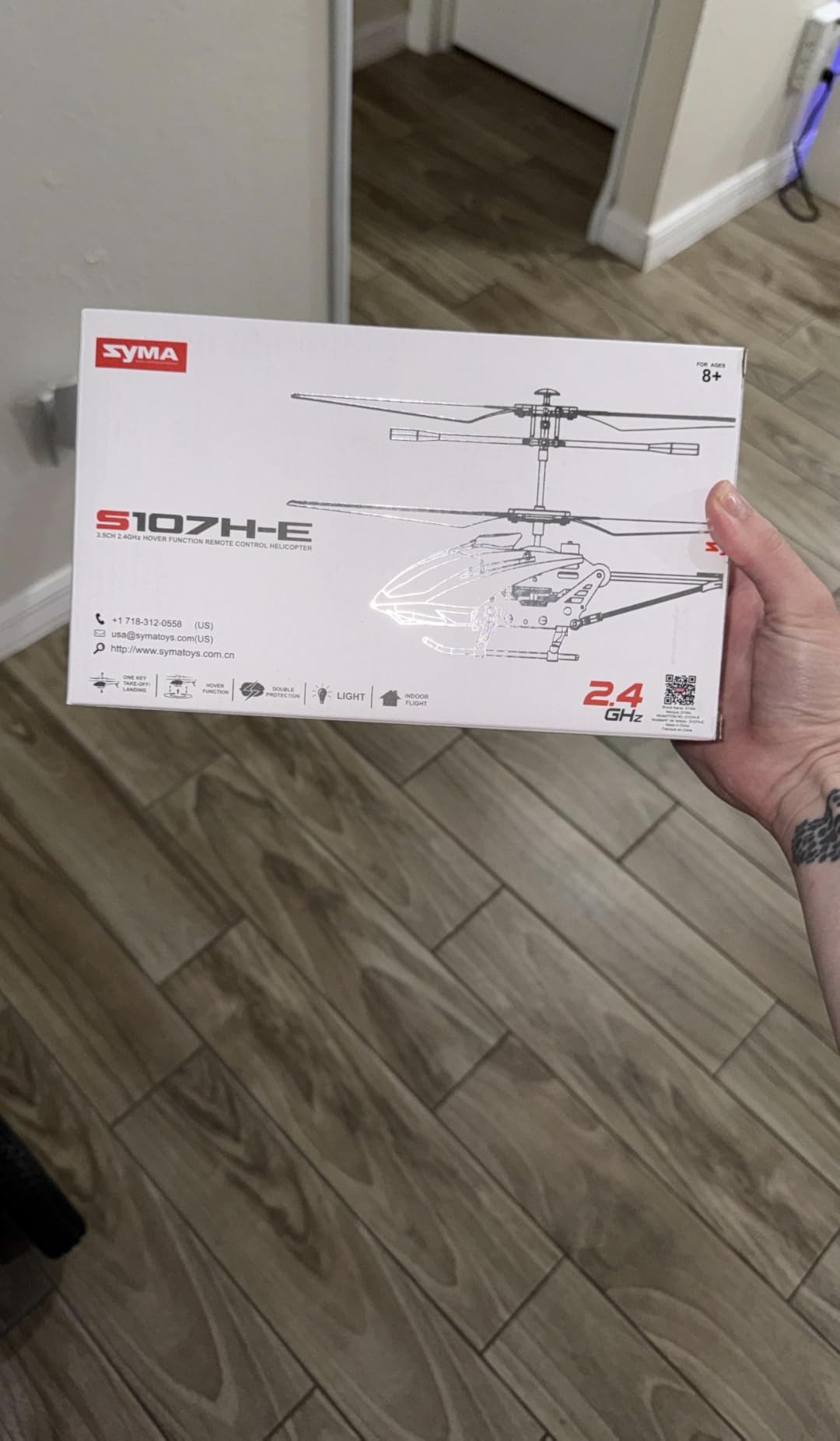 SYMA S107H-E RC Helicopter for Kids 8-12 and Beginners, Remote Control Helicopter with Altitude Hold, 2 Speed Modes, Whole Alloy Toy for Boys Girls Indoor Gift customer photo 1