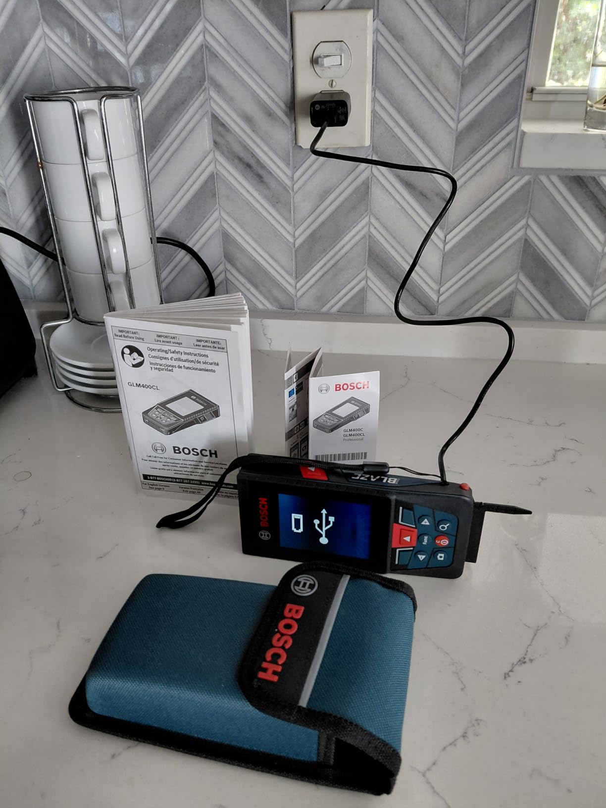 BOSCH GLM400C 400 Ft Blaze Outdoor Connected Laser Measure with Viewfinder customer photo 1