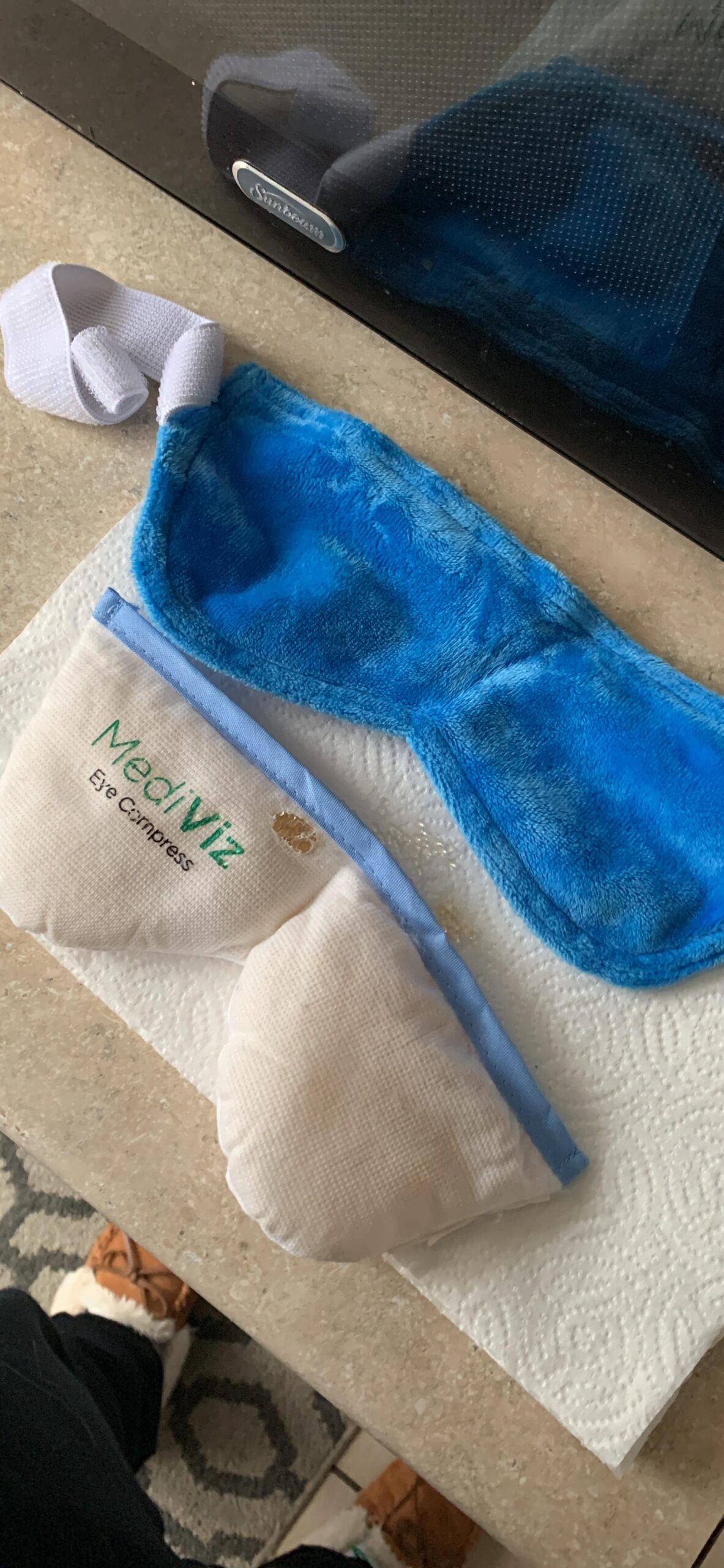 Warm Compress Eye Mask - Moist Heat Compress for Irritated Eyes and Eyelid Lumps and Bumps customer photo 2