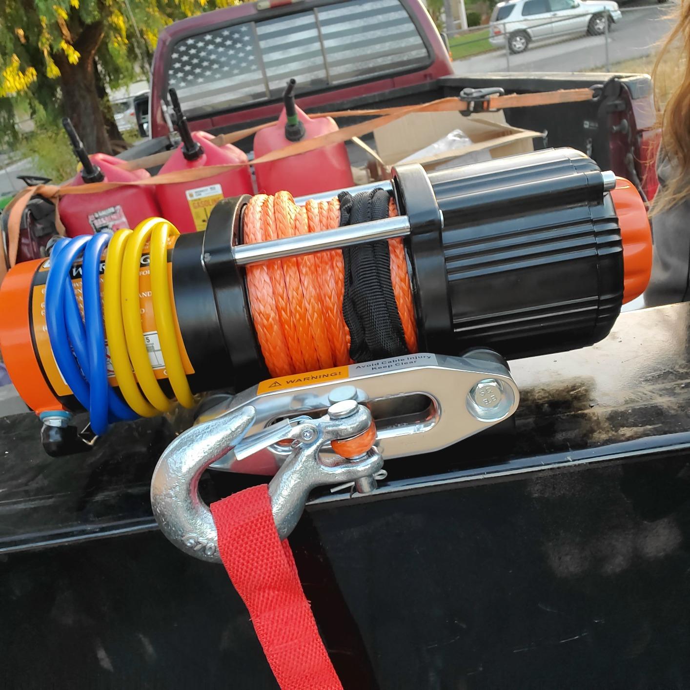 ORCISH 4500 lb 12V DC Waterproof Electric Winch, ATV/UTV Winch Kit for Towing, 1/4