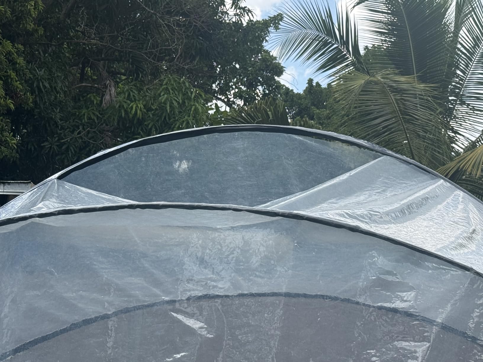 EXIT Toys 12 Foot Round Multifunctional All Weather Cover Pool Dome Enclosure for Outdoor Pools, Compatible w/Clean & Warm Water Frame Pools customer photo 2
