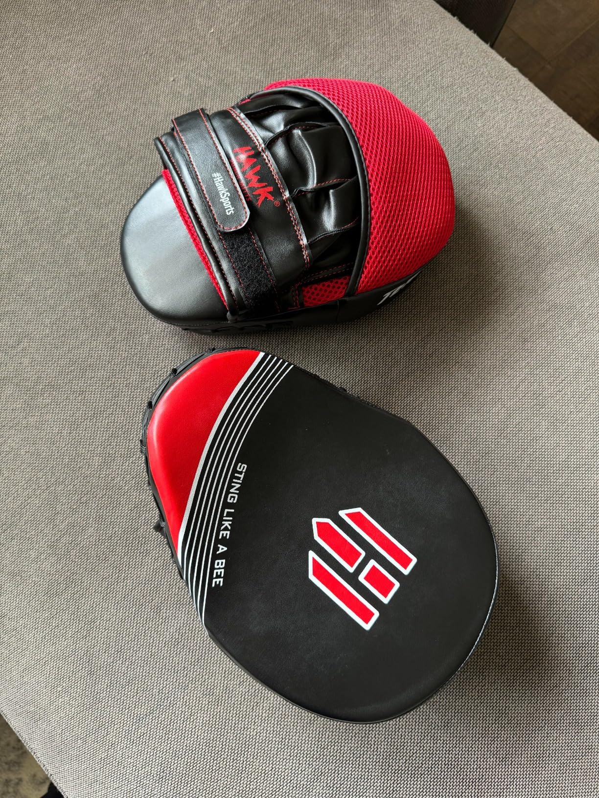 Hawk Sports Punching Mitts for Men, Women, & Kids, Leather Focus Mitts for Martial Arts & Boxing Training, Curved Punch Mitts for Karate, Kickboxing, Krav MAGA, Muay Thai & Taekwondo customer photo 1