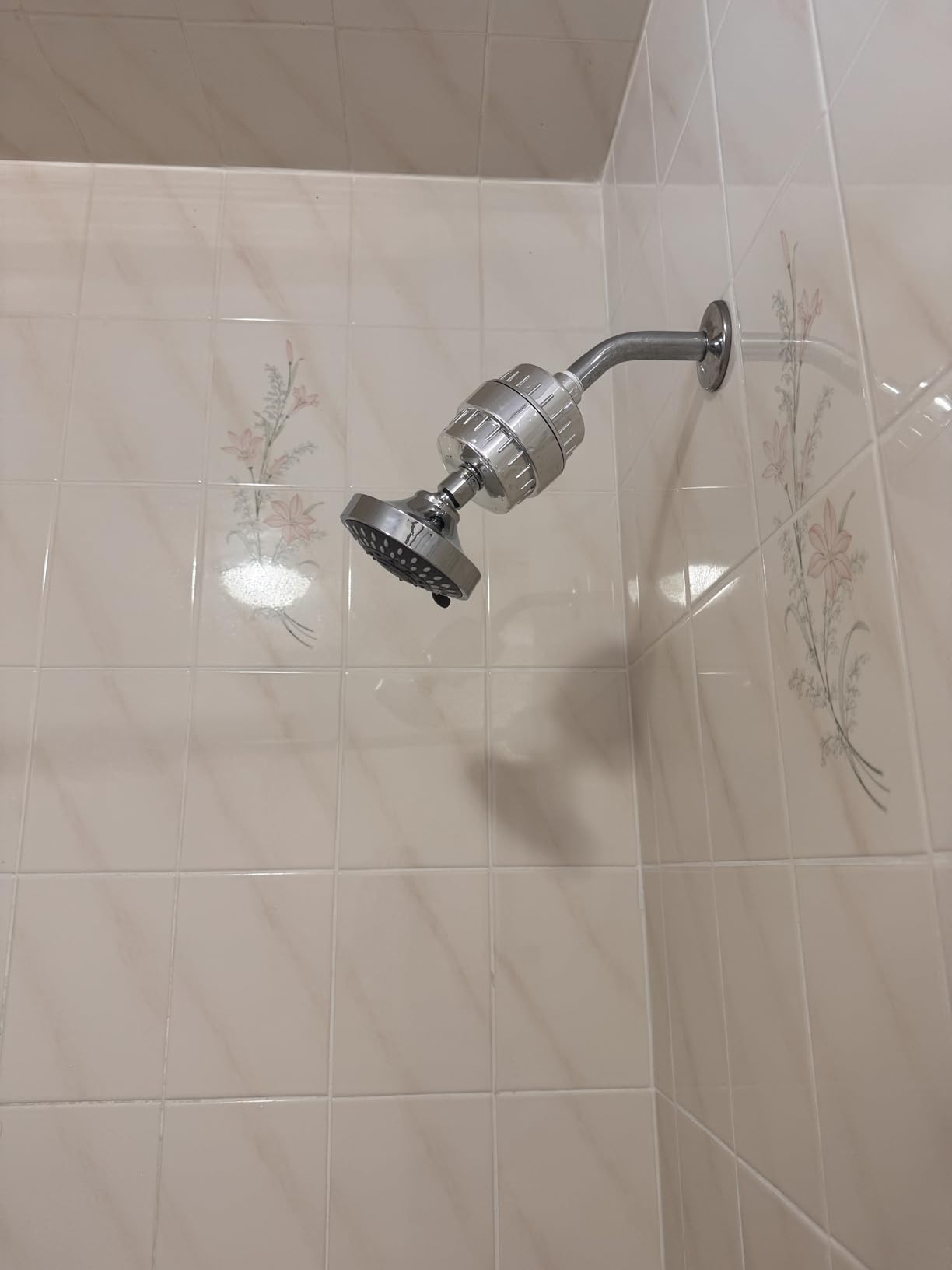 FEELSO Shower Head and 15 Stage Shower Filter Combo, High Pressure 5 Spray Settings Filtered Showerhead with Water Softener Filter Cartridge for Hard Water Remove Chlorine and Harmful Substances customer photo 1