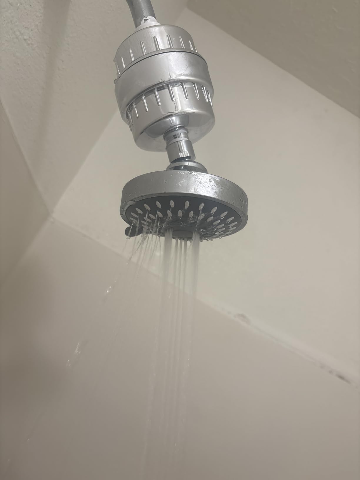 FEELSO Shower Head and 15 Stage Shower Filter Combo, High Pressure 5 Spray Settings Filtered Showerhead with Water Softener Filter Cartridge for Hard Water Remove Chlorine and Harmful Substances customer photo 2