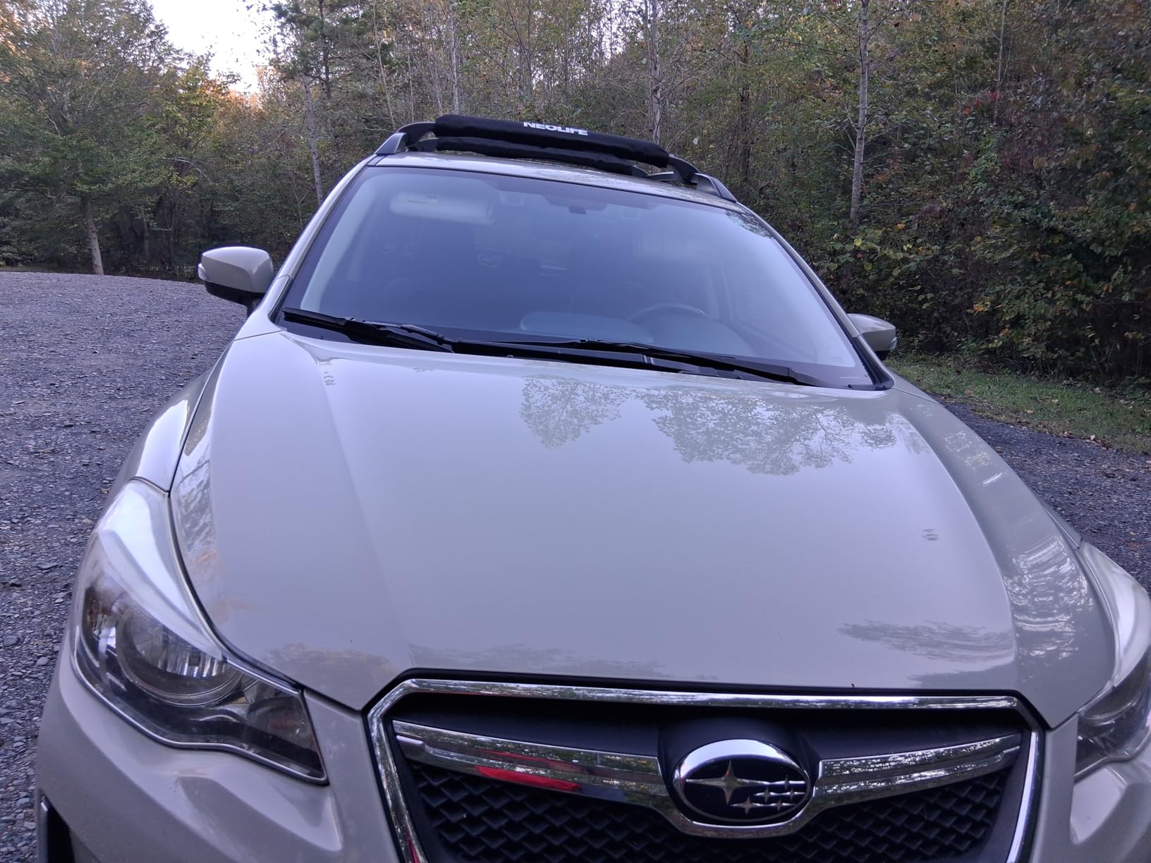 Soft Roof Rack Pads with Two 15 Ft Tie Down Straps for Surfboard, SUP Paddleboard, Snowboard, 28/34inch (Pair) customer photo 2
