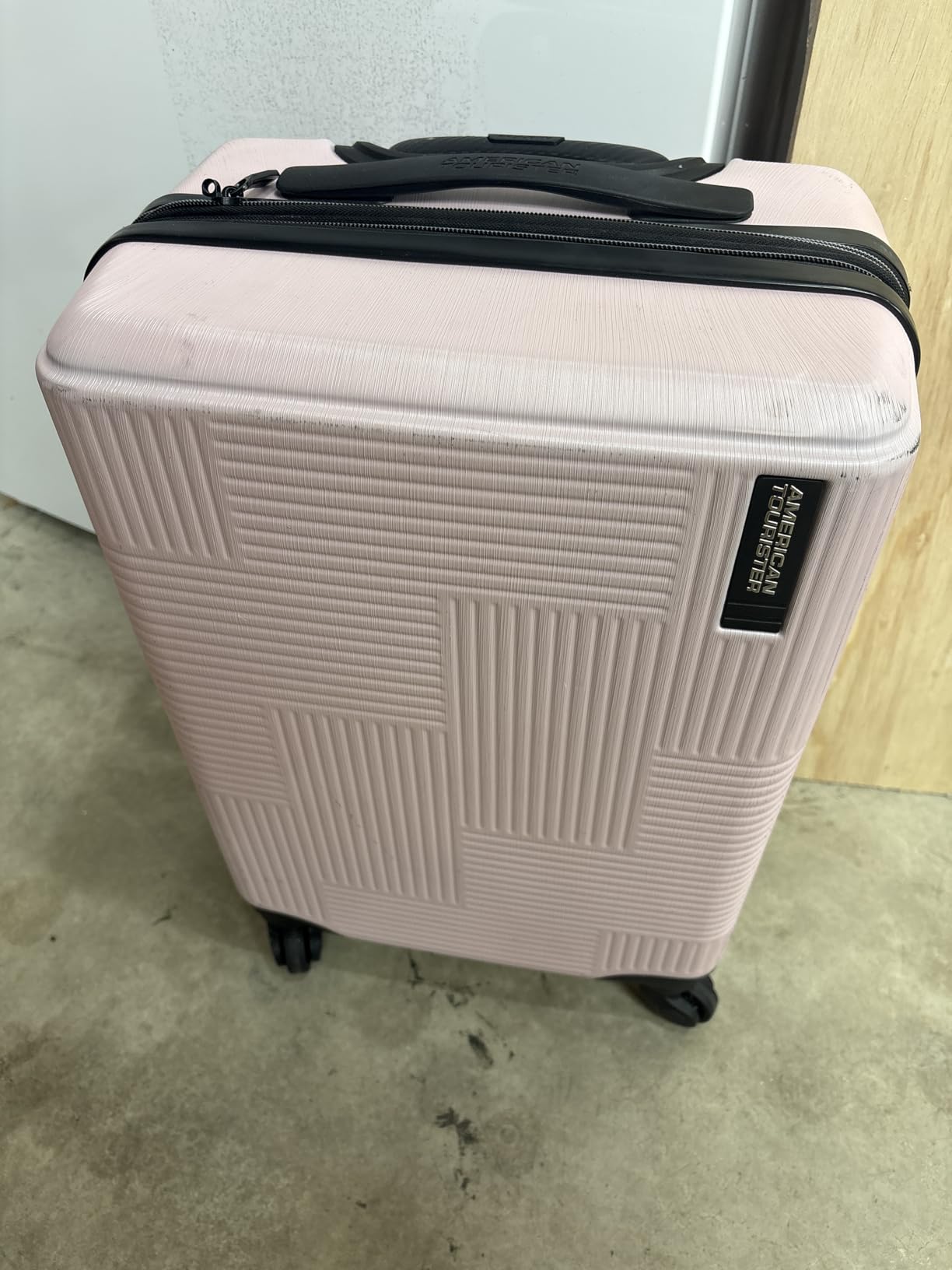American Tourister Stratum XLT Expandable Hardside Luggage with Spinner Wheels, Pink Blush, 3-Piece Set (20/24/28) customer photo 1