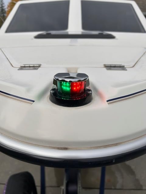 Obcursco Boat Navigation Lights, Red and Green Marine LED Bow Lights, IP67 Waterproof, Rust-Resistant, Ideal for Pontoon, Skiff, Small Boats, and Yacht(Silver) customer photo 1