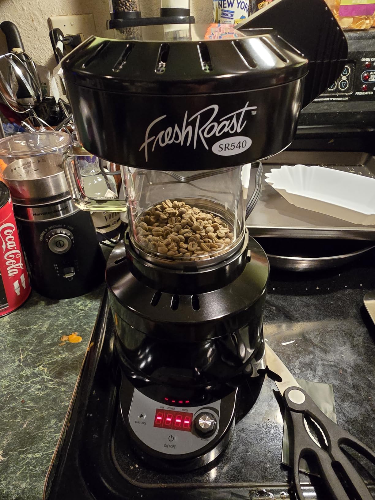 Fresh Roast SR540 Automatic Coffee Bean Roaster | Roast Coffee At Home | Variable Heat Settings | Convection Fan Control | Digital Status Display | Speed Roasting System customer photo 1