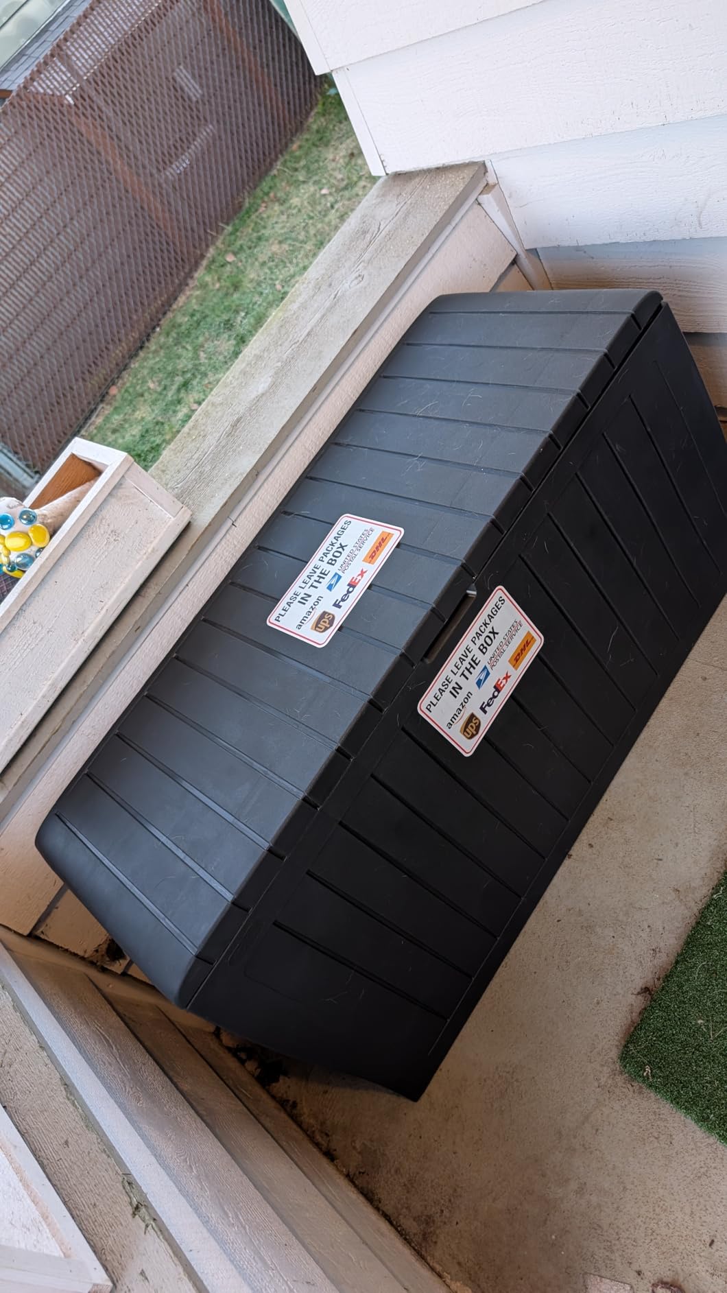 Keter Marvel Plus 71 Gallon Resin Outdoor Storage Box for Patio, Balcony & Garden, Dark Grey customer photo 2