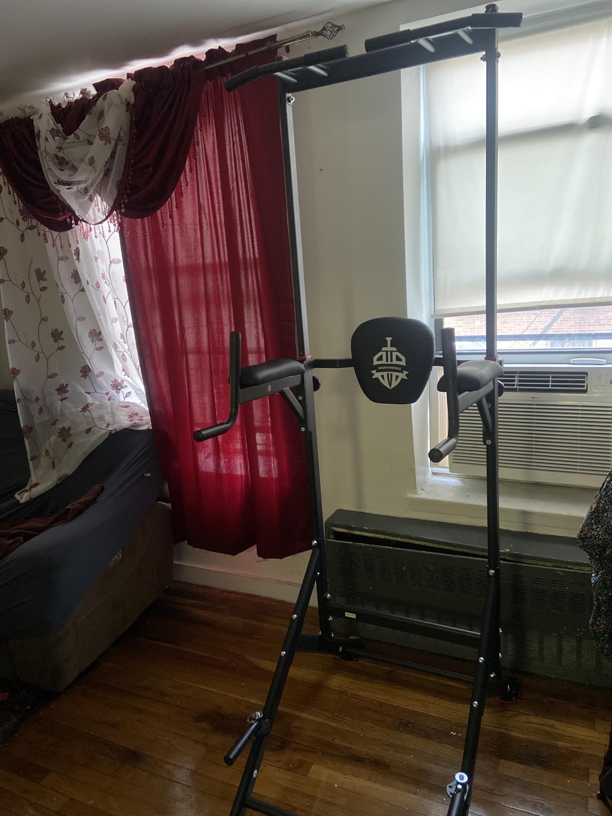 Sportsroyals Power Tower Pull Up Bar Station, 450LBS Stable Pull Up Dip Station for Home Gym Strength Training Equipment | FED Fitness customer photo 1