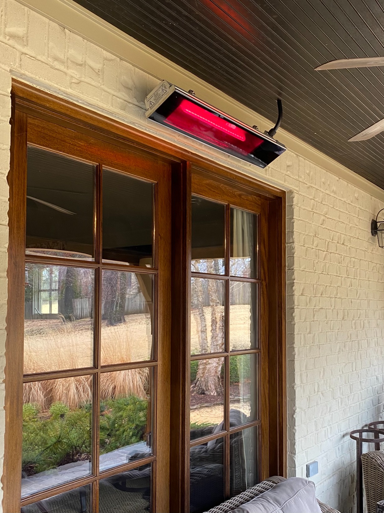 Dimplex Infrared Patio Heater, Weatherproof, Black, 2200W - Premium Radiant Heater for Indoor and Outdoor With Remote Control - Electric Outside Heater Perfect for Ceiling and Wall Mount Application customer photo 2