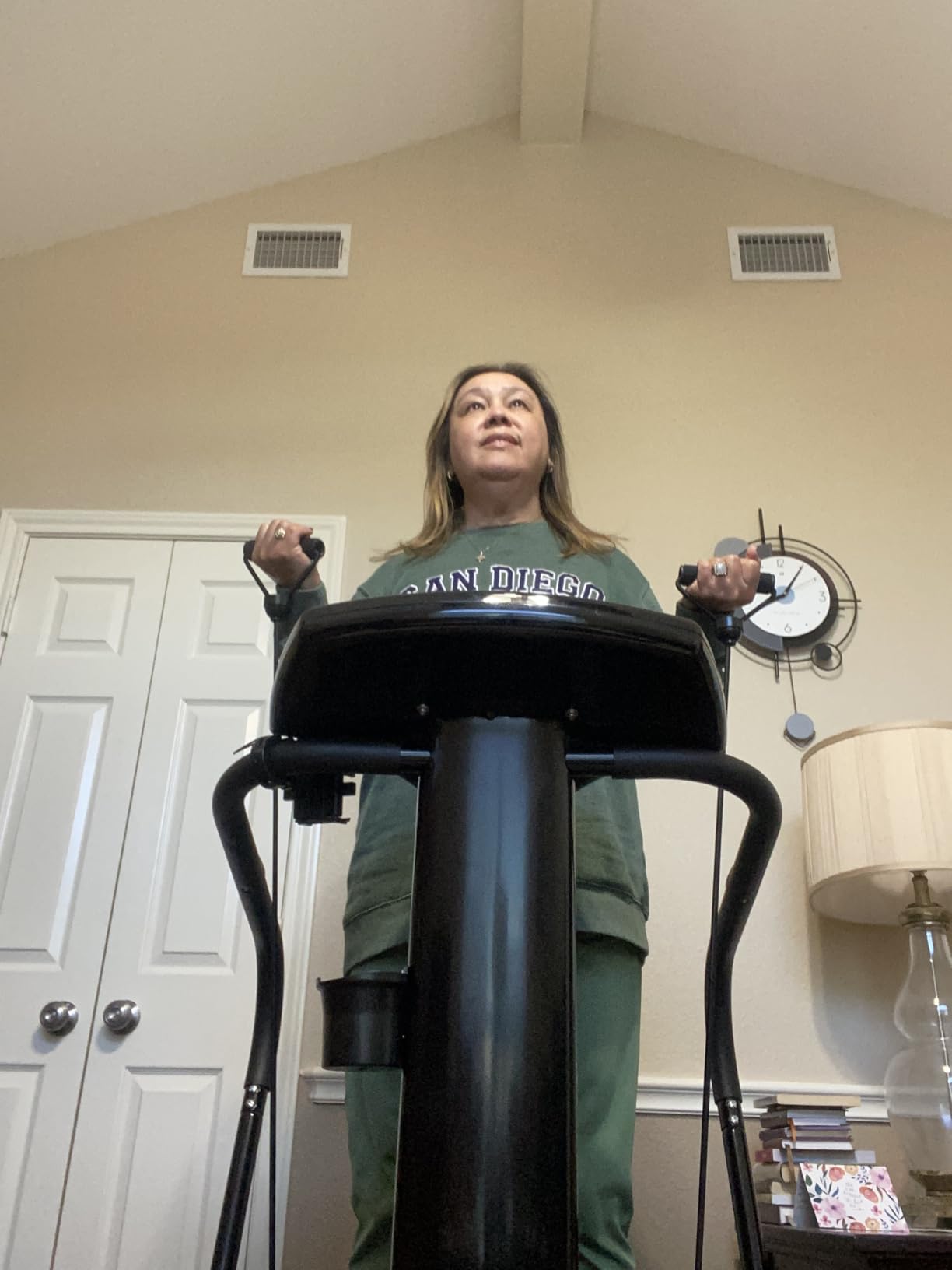 Lifepro Rhythm Vibration Plate Exercise Machine - Whole Body Vibration Platform Machine for Lymphatic Drainage with Handles, 99 Speeds & Heart Rate Monitor - Standing Vibrating Platform for Home Gym customer photo 1