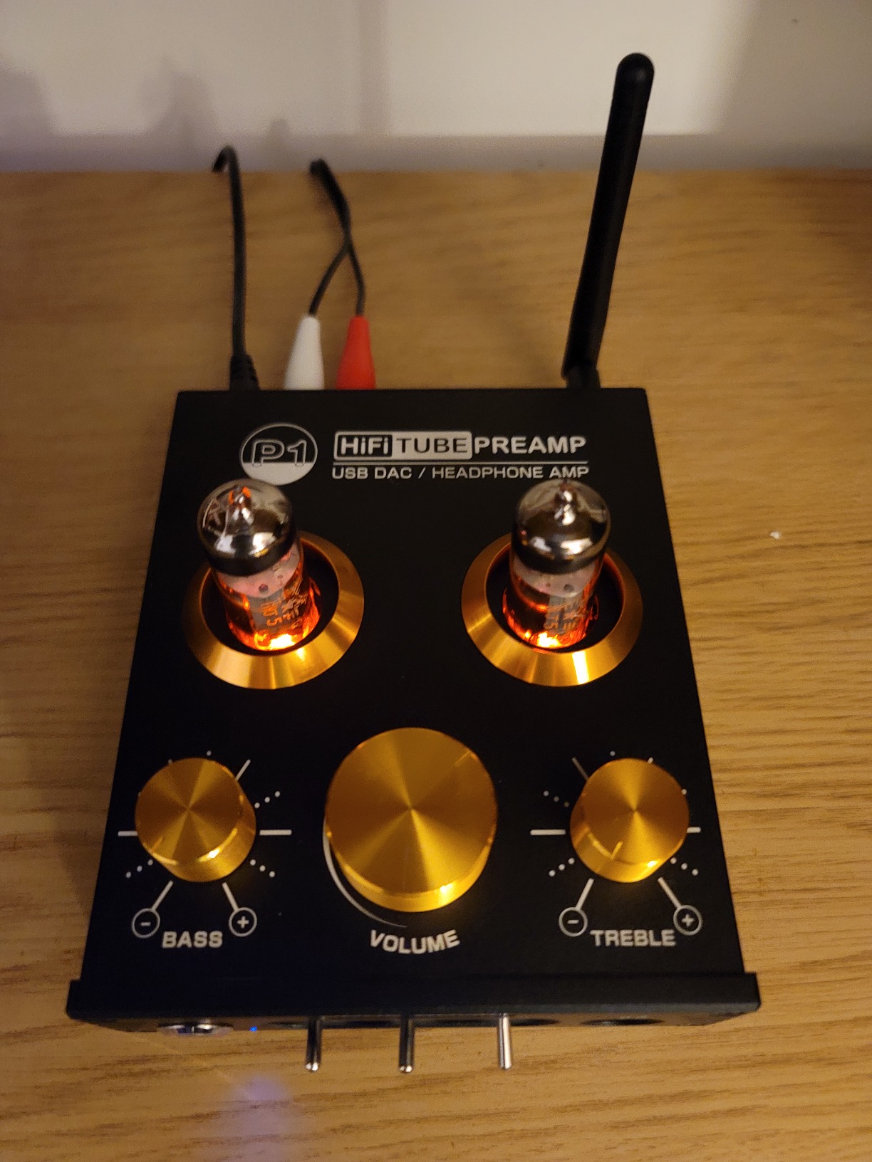 AIYIMA Bluetooth Tube Preamp: HiFi Stereo Preamplifier Receiver | Headphone Amp | USB DAC | Tone Control for Home Theater, Desktop Listening (P1) customer photo 1