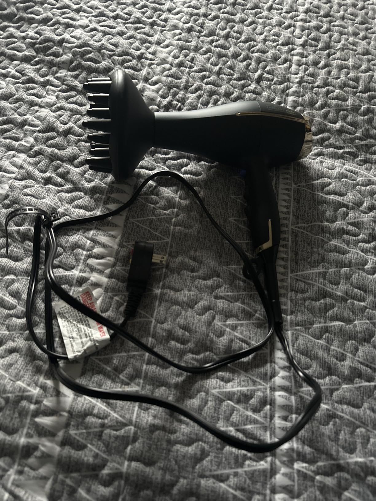 Conair InfinitiPRO AC Motor Pro Hair Dryer | Professional ionic ceramic blow dryer for faster, frizz-free drying on all hair types, Black, Model 650X customer photo 2