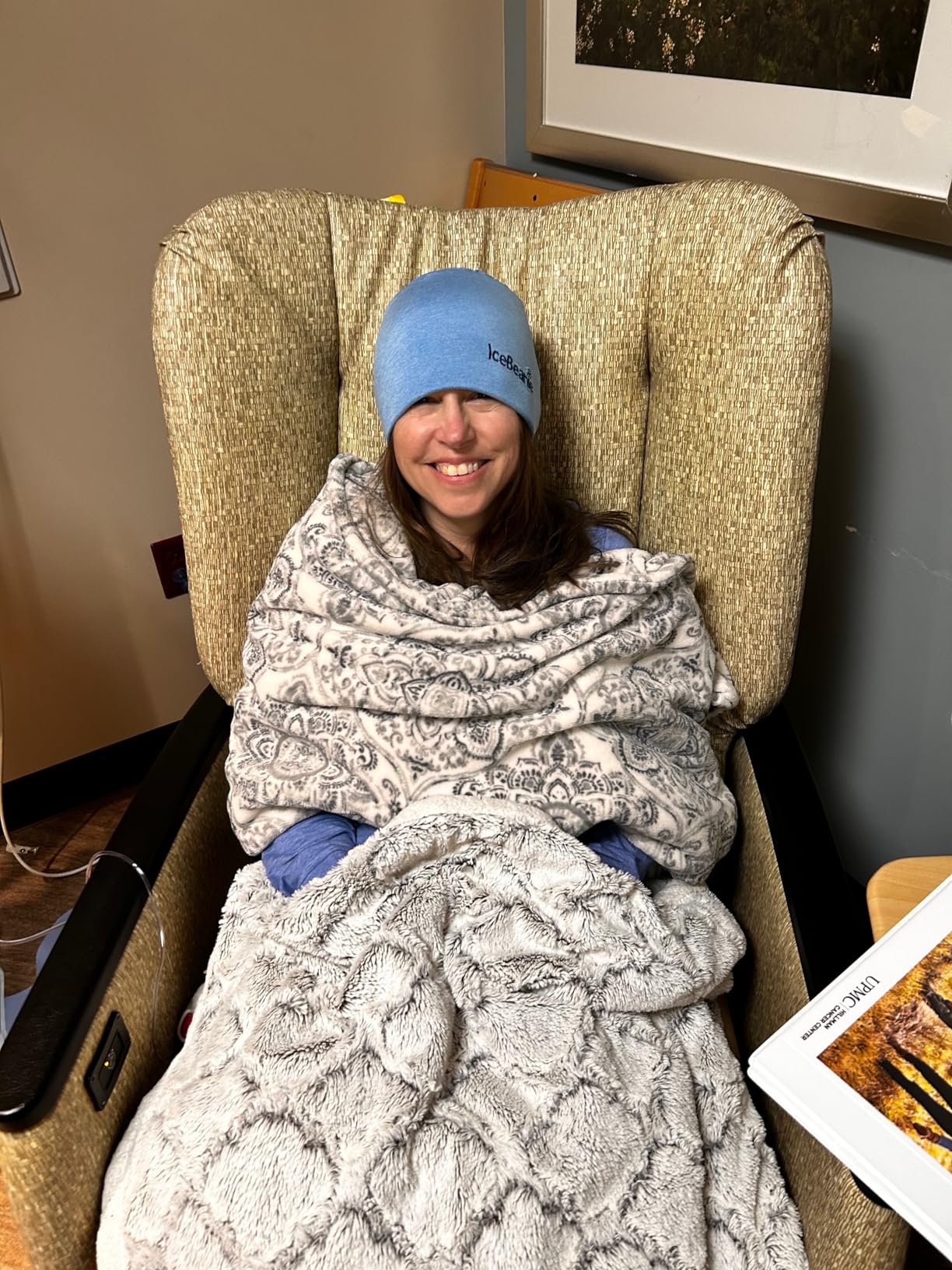 IceBeanie Migraine Relief Cap, As Seen on Shark Tank, Soft & Stretchy Gel Tension Headache Relief Cap, Extended Cooling Hangover Ice Hat, Odorless Head Wrap Ice Pack Wrap, Headache Migraine Mask customer photo 2