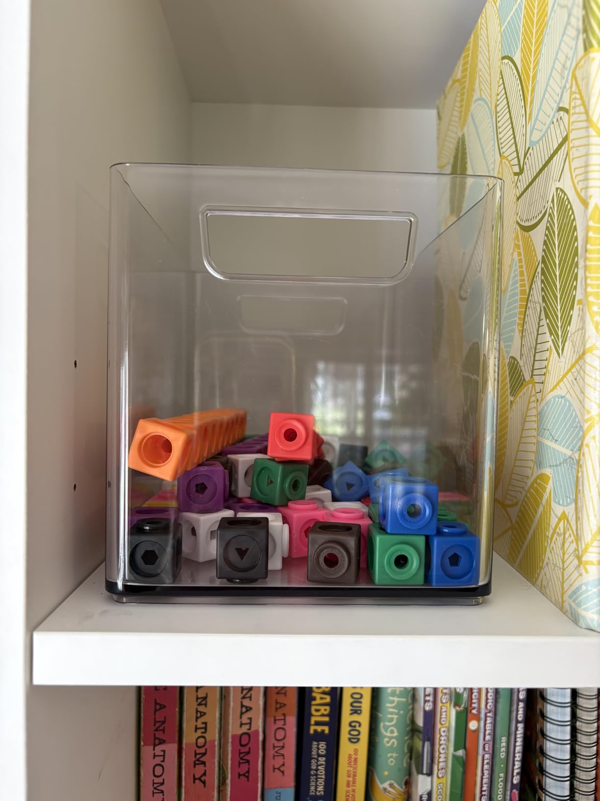 edxeducation Math Cubes | Set of 100 Counting Blocks with 5 Shapes | Math Manipulatives for Preschoolers | Shape and Color Sorting Toys | 10 Colors customer photo 1