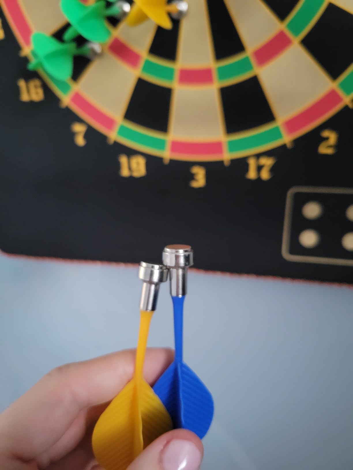 Mixi Magnetic Dart Board Outdoor Game for Kids with 12 Darts, Best Toys Gifts for Teenage Boys Girls Age 5 6 7 8 9 10 11 12 13 14 15 16 Years customer photo 2
