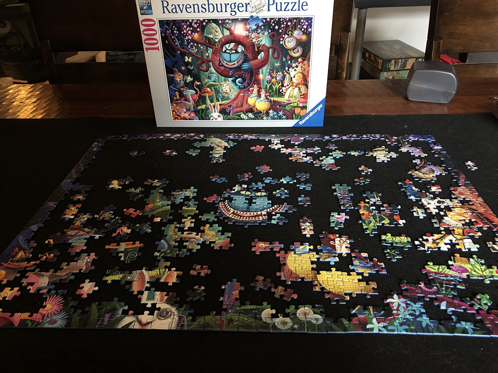 Lavievert Jigsaw Puzzle Mat Roll Up, Portable Puzzle Board Puzzle Storage Puzzle Saver, Environmental Friendly Material, Store Jigsaw Puzzles Up to 1500 Pieces customer photo 1