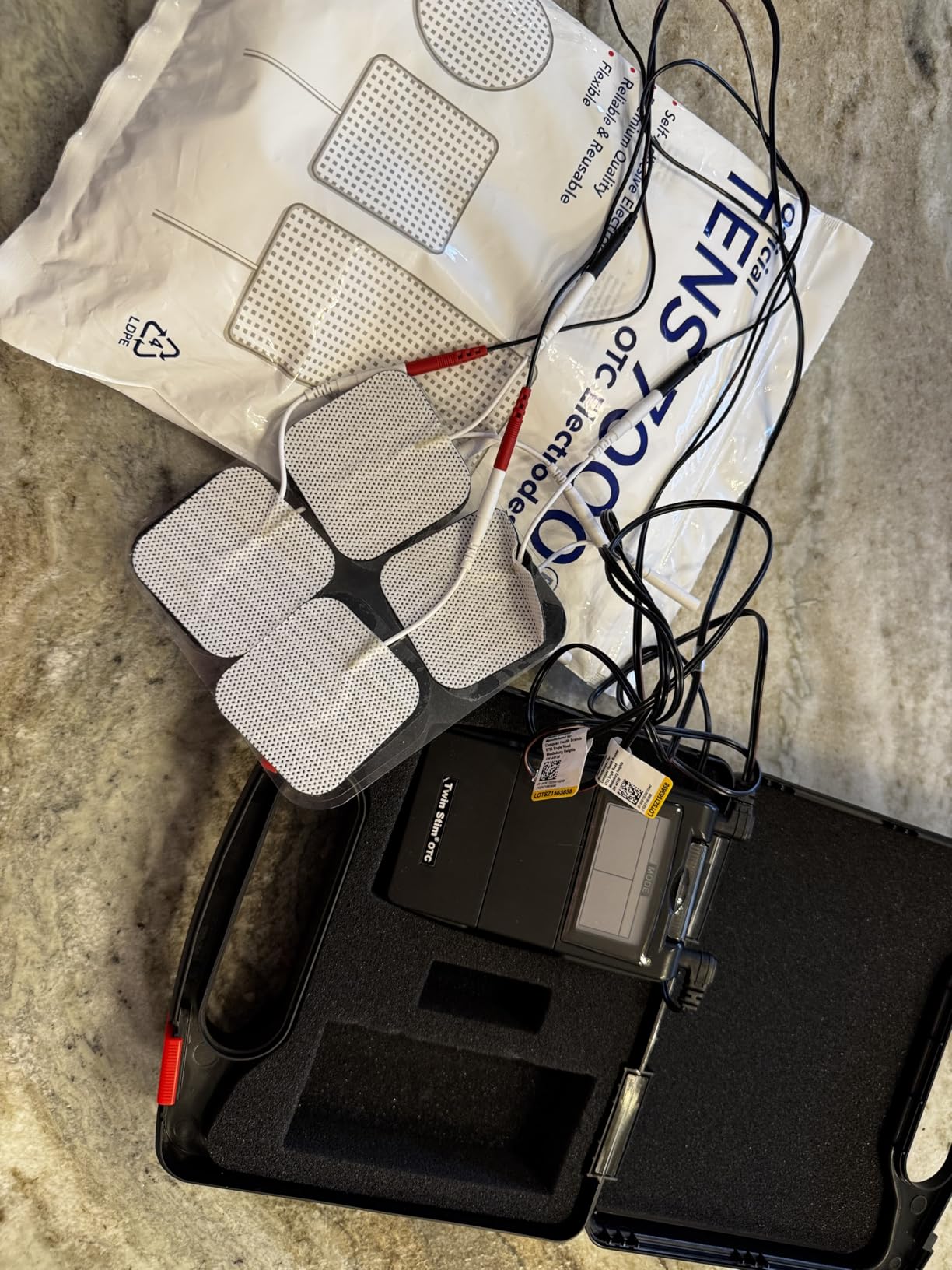 Roscoe Medical TENS Unit and EMS Muscle Stimulator, Twin Stim, OTC TENS Machine for Lower Back Pain Relief, Neck Pain, or Sciatica Relief, Clinical Strength Stim Machine customer photo 1