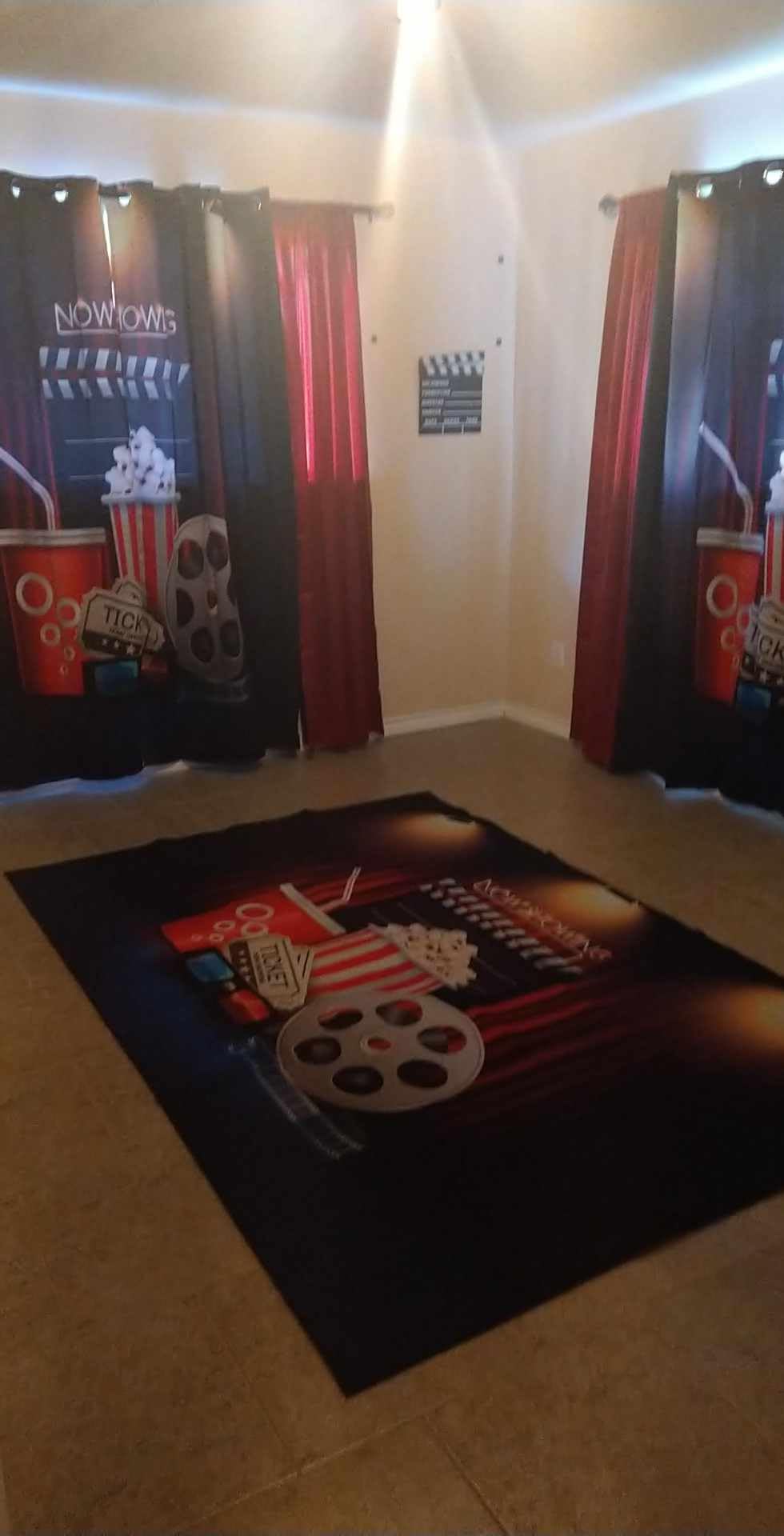 Home Area Runner Rug Pad Cinema Movie Theater Object on Curtain ;Sign Thickened Non Slip Mats Doormat Entry Rug Floor Carpet for Living Room Indoor Outdoor Throw Rugs customer photo 2