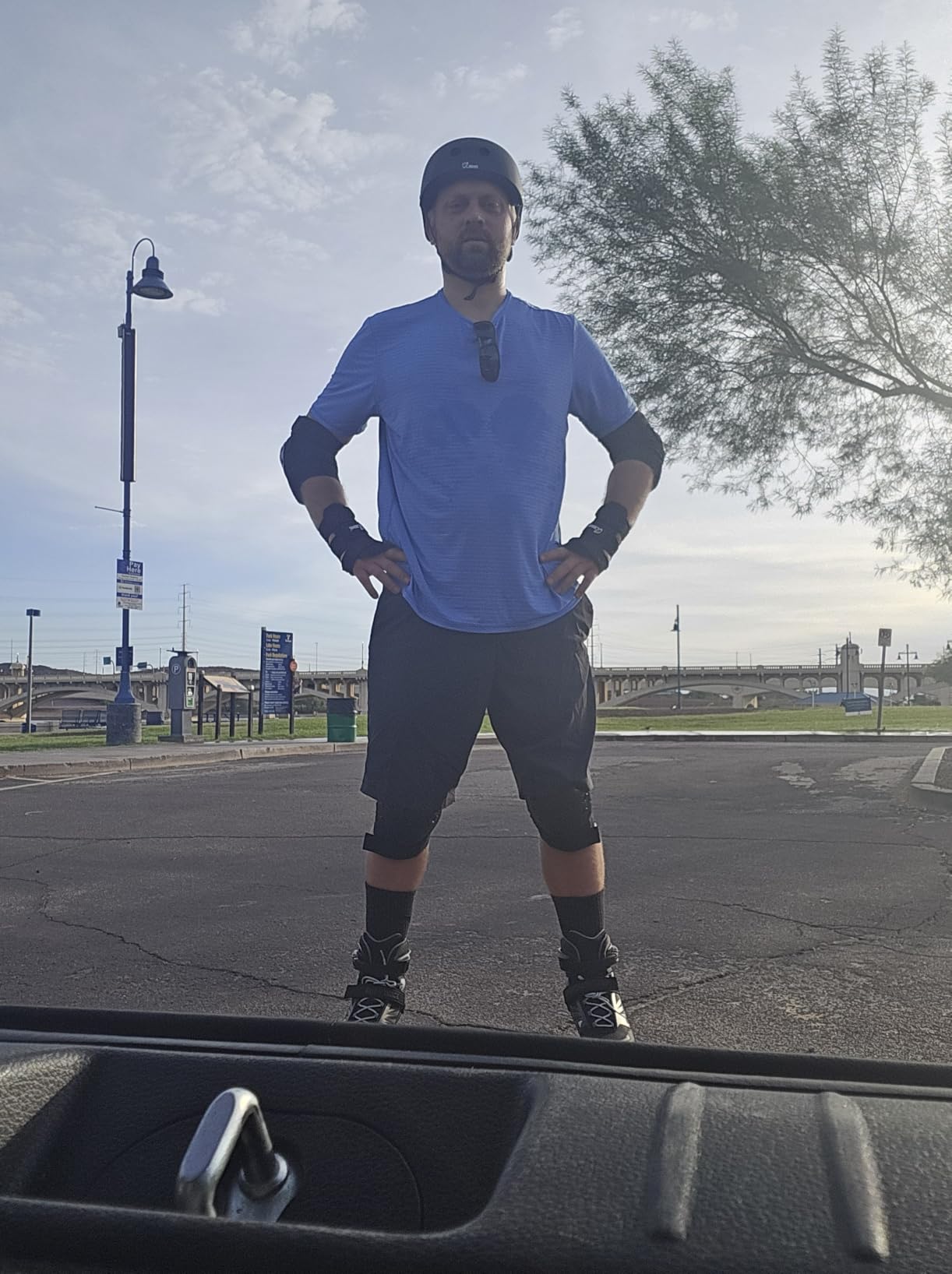 JBM Adult & Kid Skating Protective Gear Set for Beginner to Advanced, Skateboard Helmet Knee and Elbow Pads with Wrist Guards for Inline Roller Skating, Scooter, Skateboarding customer photo 1