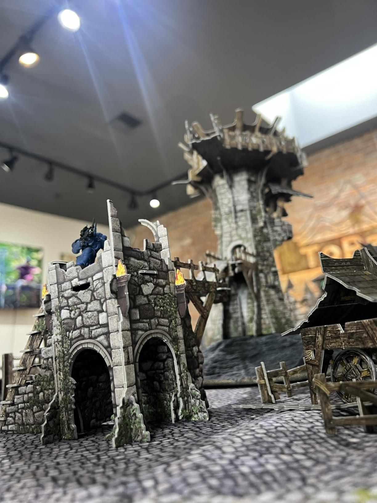 Battle Systems Sci-Fi Terrain - 28mm Modular 3D Space Terrain - Perfect for Wargaming and Roleplaying Tabletop Games - Full Colour Printed 3D 40K Multi Level Building Models (Gothic Ruins) customer photo 1